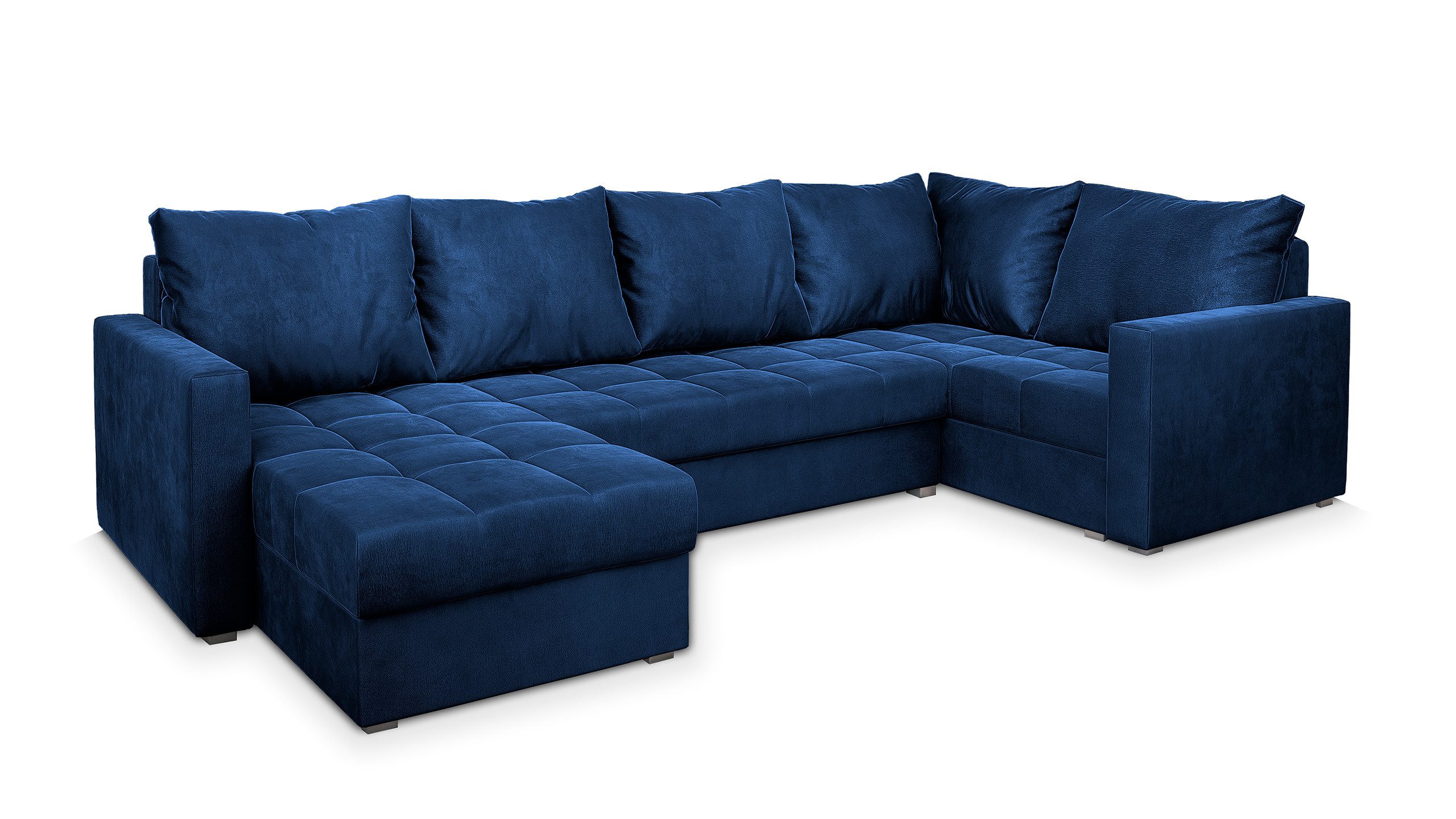 Masseno Ecksofa LORIVO mit Schlaffunktion U-Form, Sofa mit Bettkasten günstig online kaufen