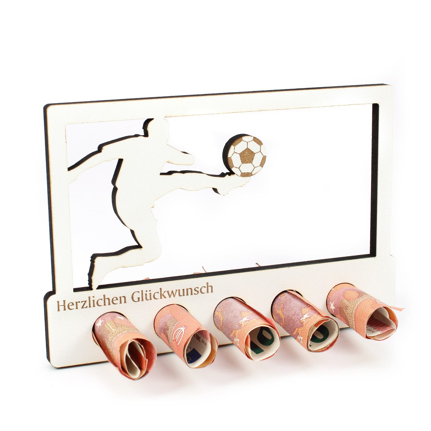 Dekolando Geschenkkarte Geschenk Fussball Fußball Geldgeschenk Training