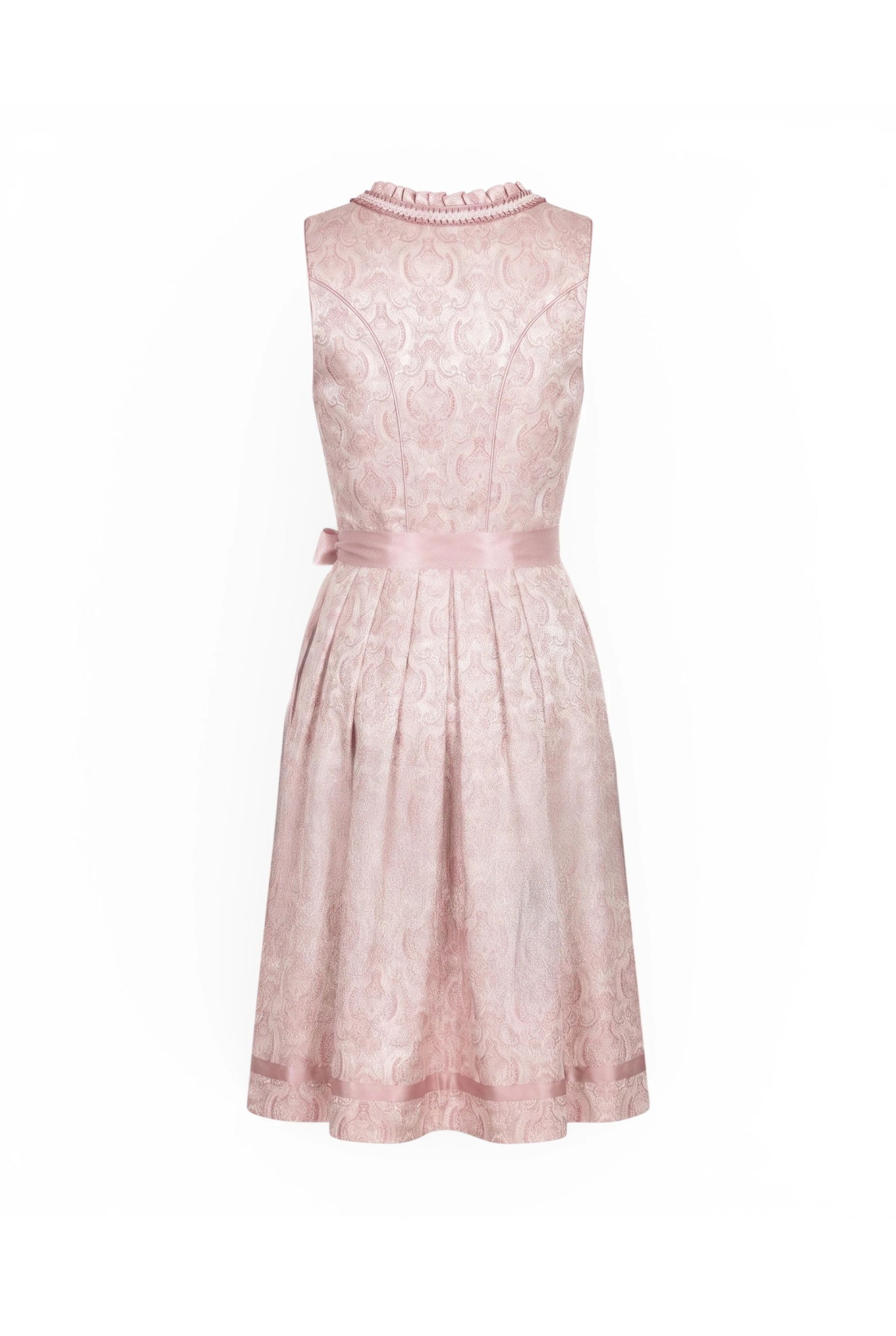 Nübler Dirndl Minidirndl Karoline in Taupe - Rocklänge 60 cm