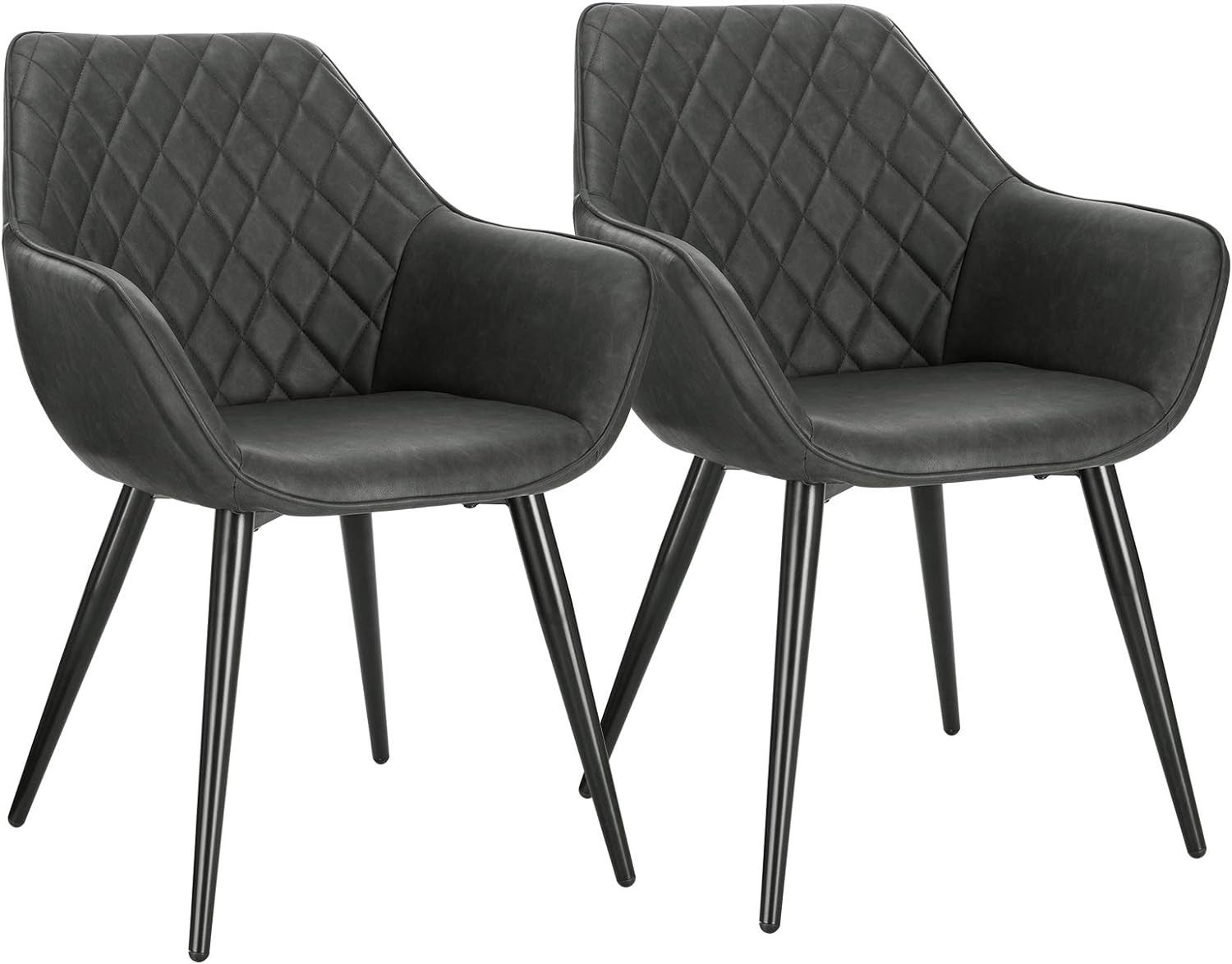 Woltu Esszimmerstuhl (2 St), Polsterstuhl mit Armlehnen, Design Stuhl, Meta günstig online kaufen