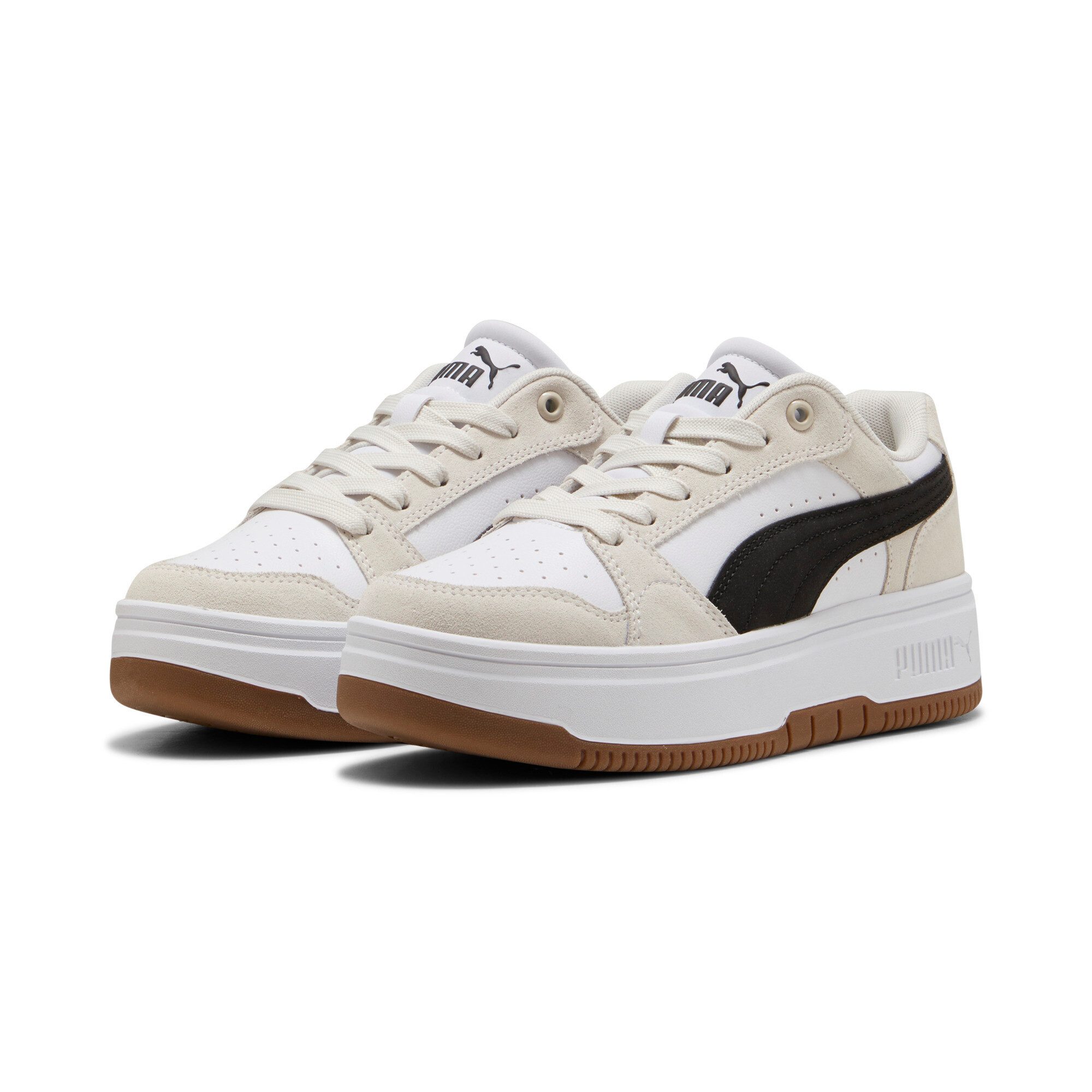 PUMA REBOUND FEMME LOW SD Sneaker für sportliche und lässige Looks, mit Leder-Obermaterial