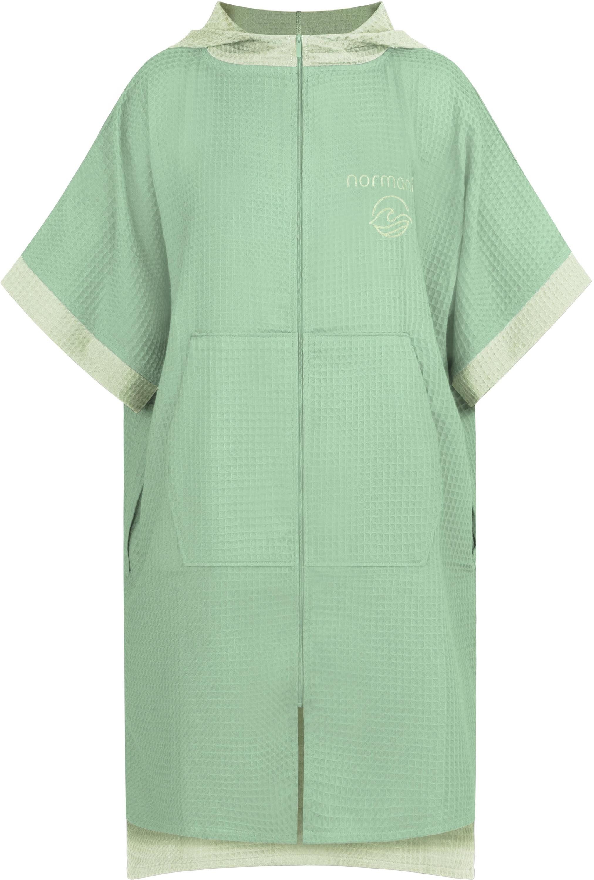 normani Badeponcho Badeponcho Niramey, Langform, Viskose, atmungsaktiv, schnelltrocknend, Schlupf, Badeponcho für Erwachsene aus 100 % Bambusviskose