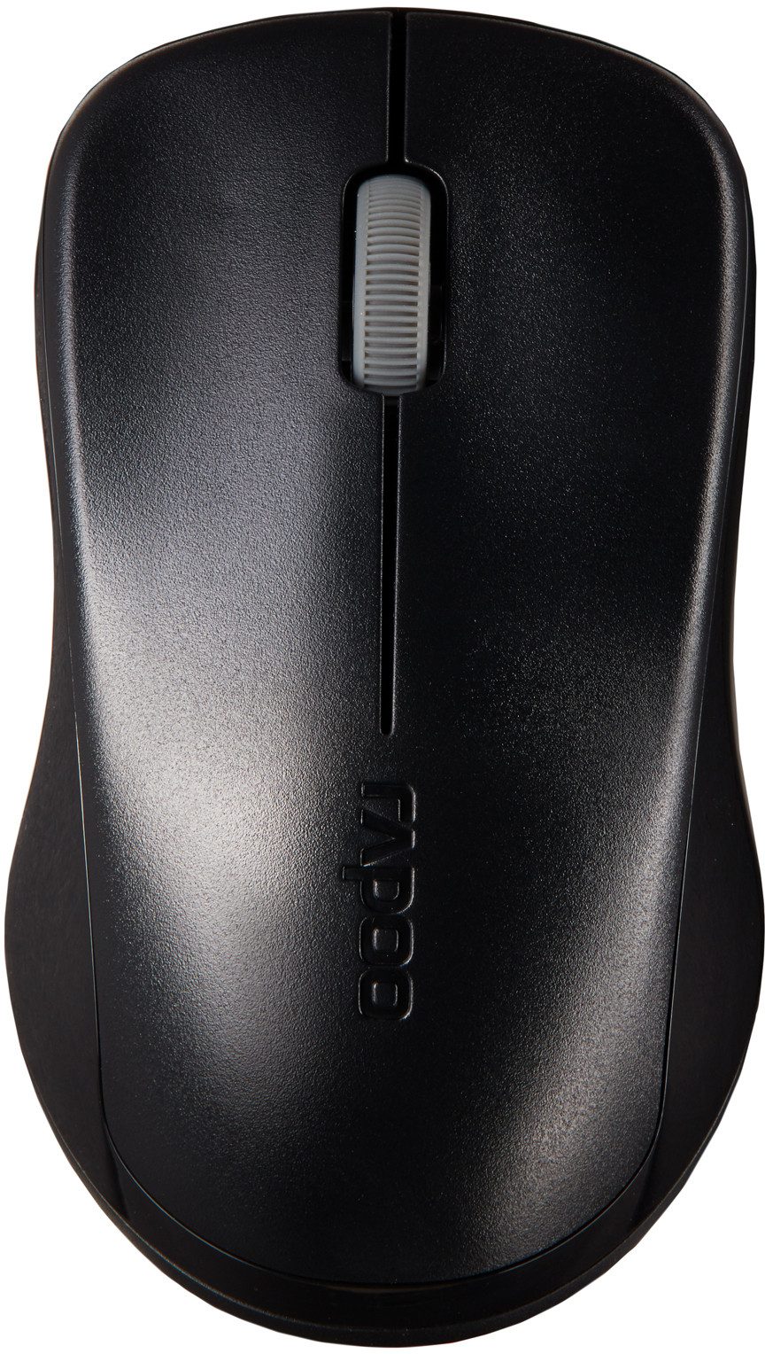 Rapoo 1620 - kabellose, ergonomische 3-Tasten Computer Maus (2400 dpi, 2,4 GHz, 1.000dpi, bis zu 9 Monate Batteriehaltbarkeit)