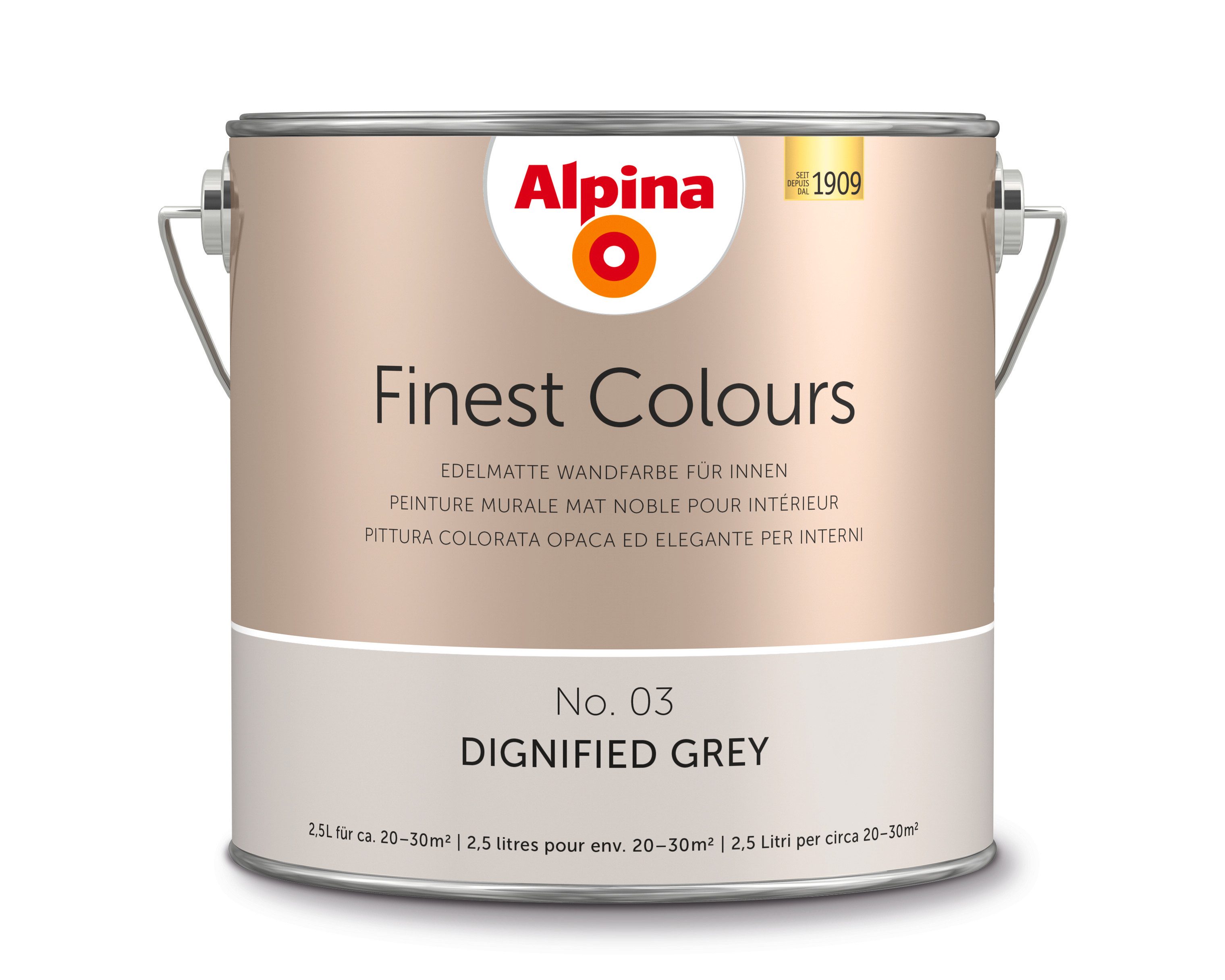 Alpina Wandfarbe Alpina Finest Colours edelmatt 2,5 Liter