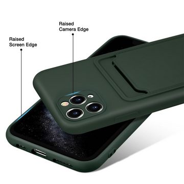 CoolGadget Handyhülle Grün als 2in1 Schutz Cover Set für das Apple iPhone 11 Pro 5,8 Zoll, 2x Glas Display Schutz Folie + 1x TPU Case Hülle für iPhone 11 Pro