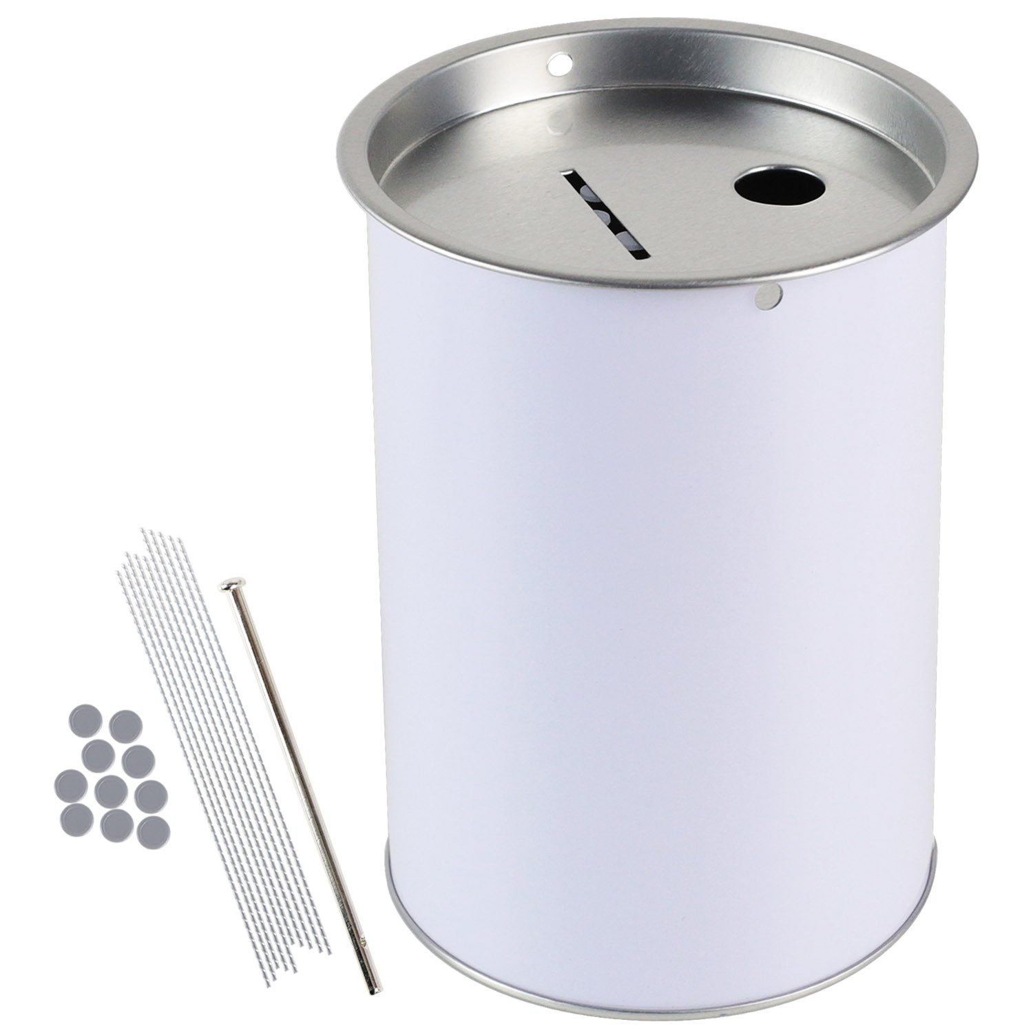 HMF Spardose Spendendose 10,0 cm Ø, 14,5 cm hoch ohne Griff, (1-tlg), für Spendensammlungen, inkl. Zubehör