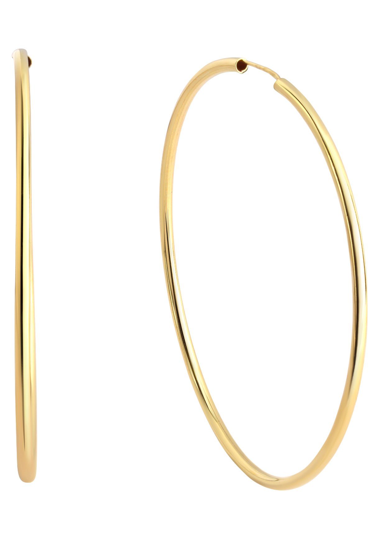 Firetti Paar Creolen Schmuck Geschenk Silber 925 Basic 2 mm breit