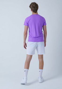 SPORTKIND Funktionsshirt Tennis T-Shirt Rundhals Herren & Jungen lila