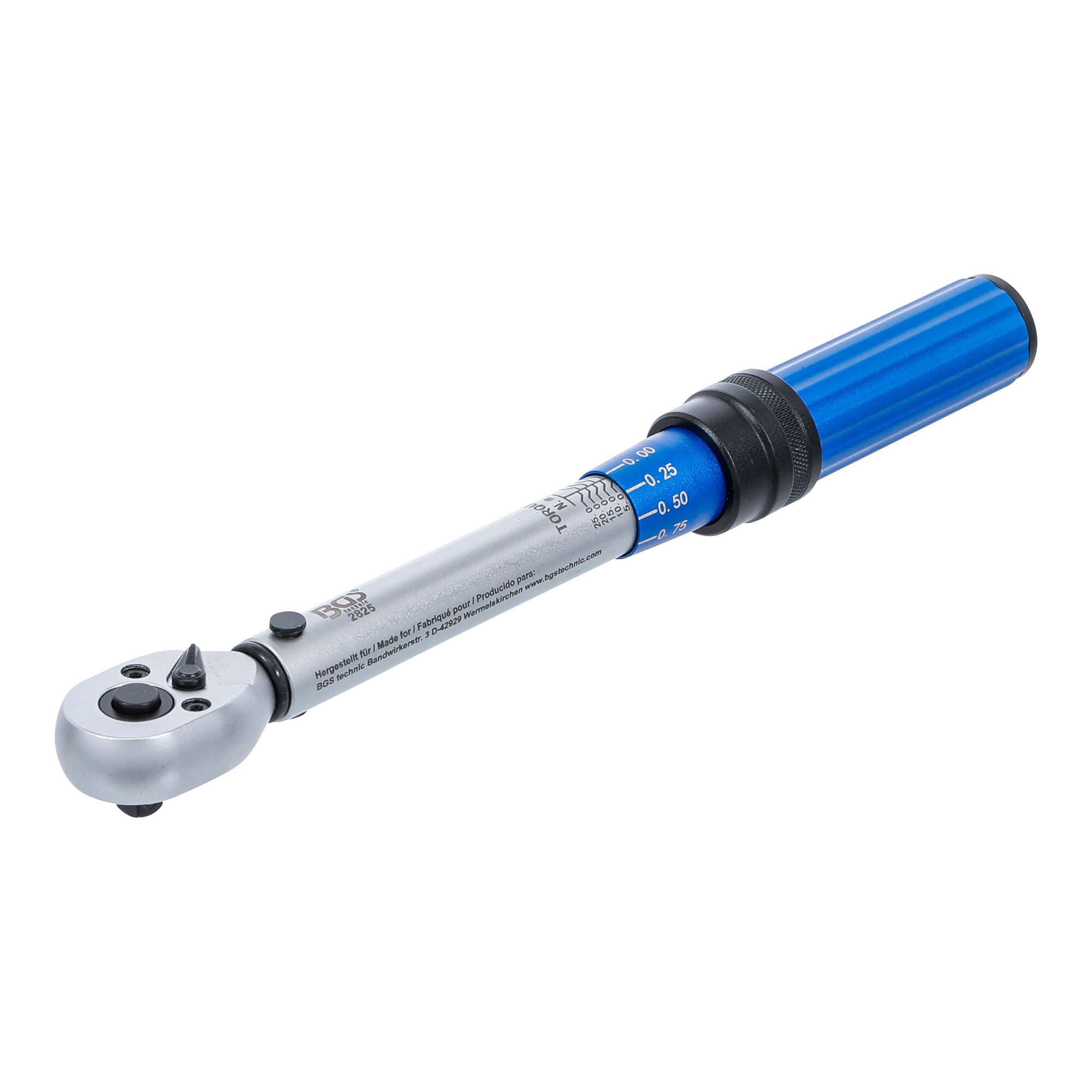 BGS technic Drehmomentschlüssel BGS Drehmomentschlüssel 2825, Abtrieb Außenvierkant 6,3 mm (1/4), 5 -