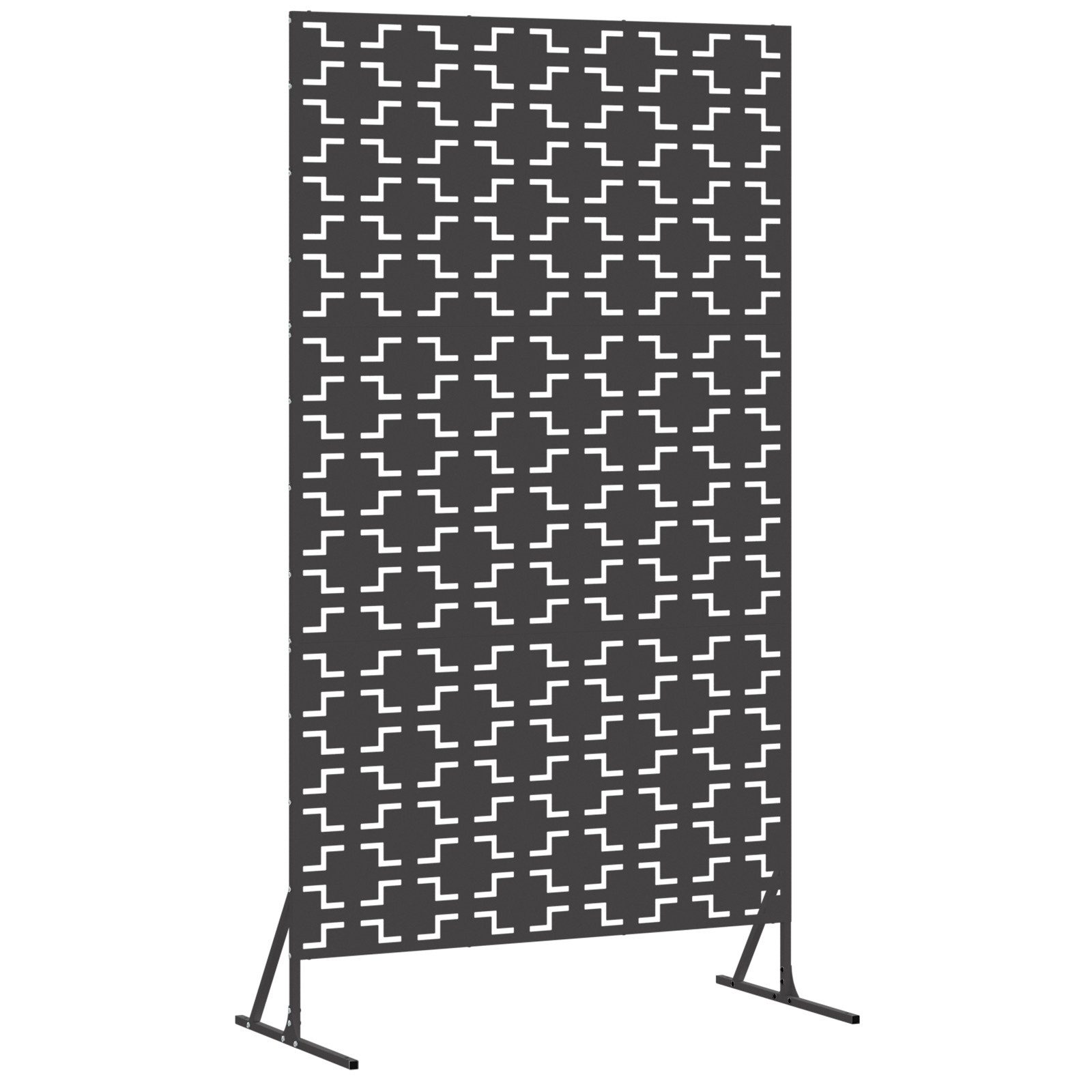 vidaXL Gartenzaun Metallzaunpanel Schwarz Metall Groß günstig online kaufen
