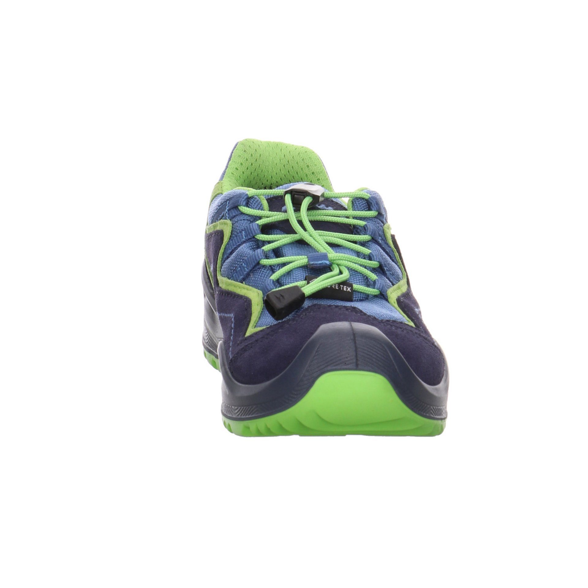 Outdoorschuh dunkelblau/neon Jungen Schnürhalbschuhe Lowa Leder-/Textilkombination