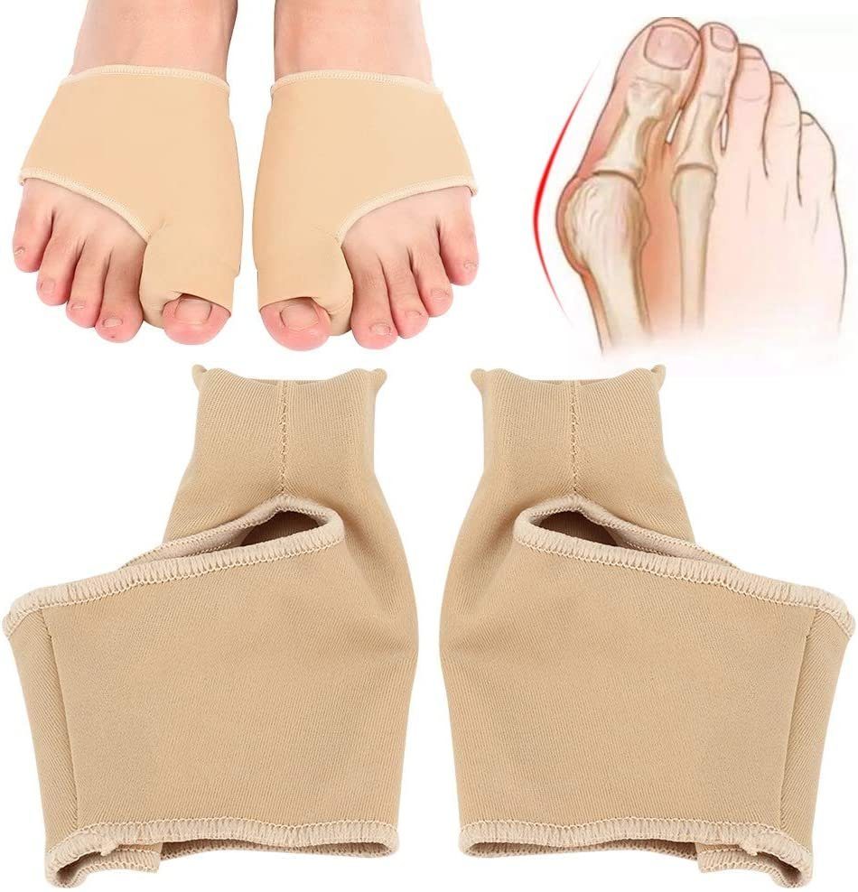 COOL-i ® Hallux-Bandage Hallux Valgus Zehenspreizer & Socken-Set,bei Ballenzeh, Zehenkorrektur mit Seitenschutz – Rutschfeste