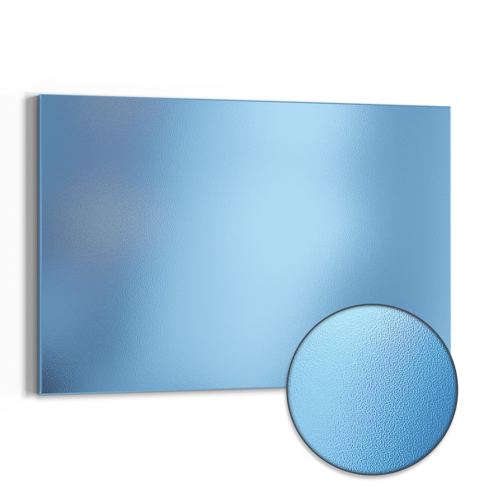 DEQORI Magnettafel 'Unifarben - Hellblau', Metall Whiteboard für alle Magnete, Magnetboard magnetisch