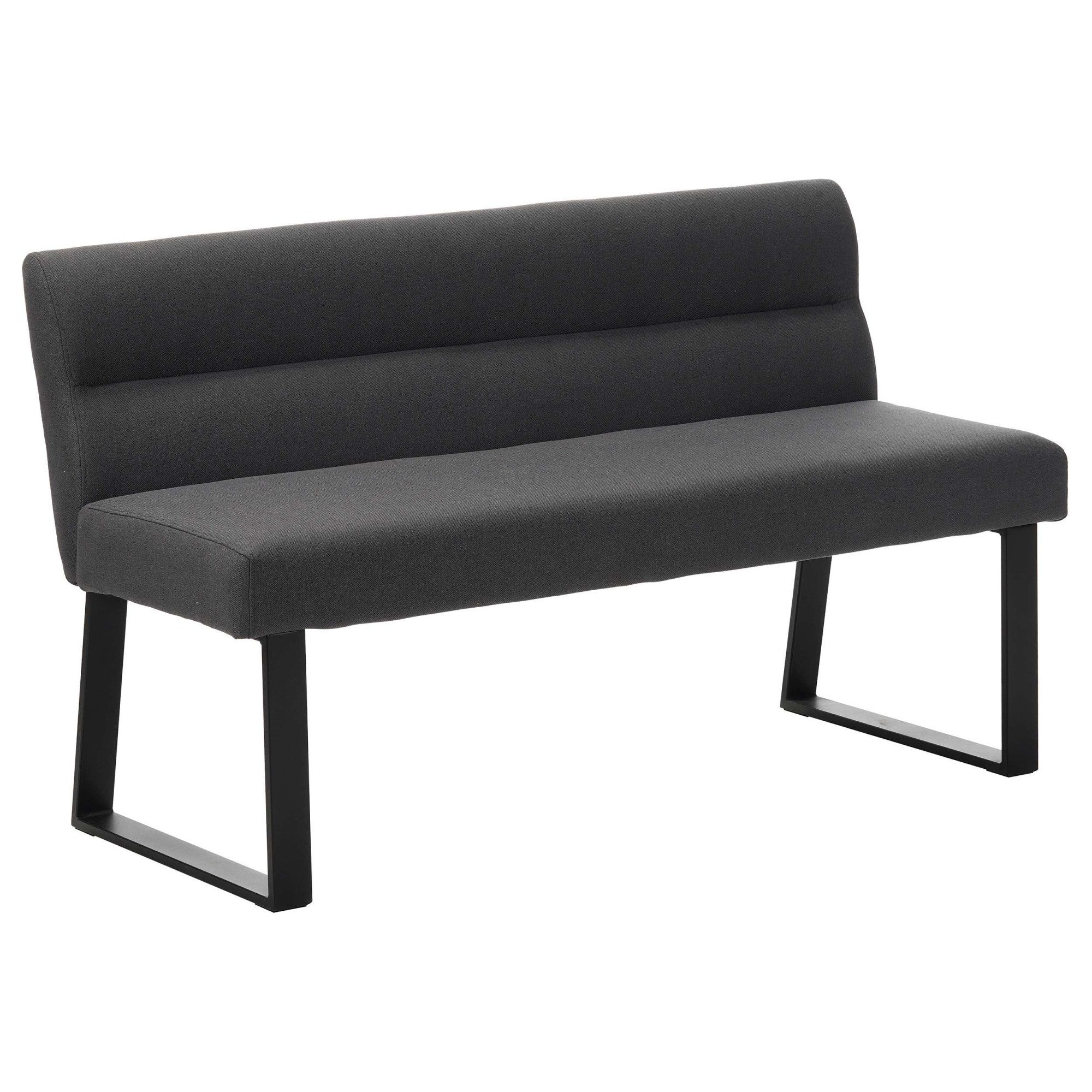 OTTO home Essbank Ivanna, schwarze Metallbeine, pflegeleichtem Webstoff Bez günstig online kaufen