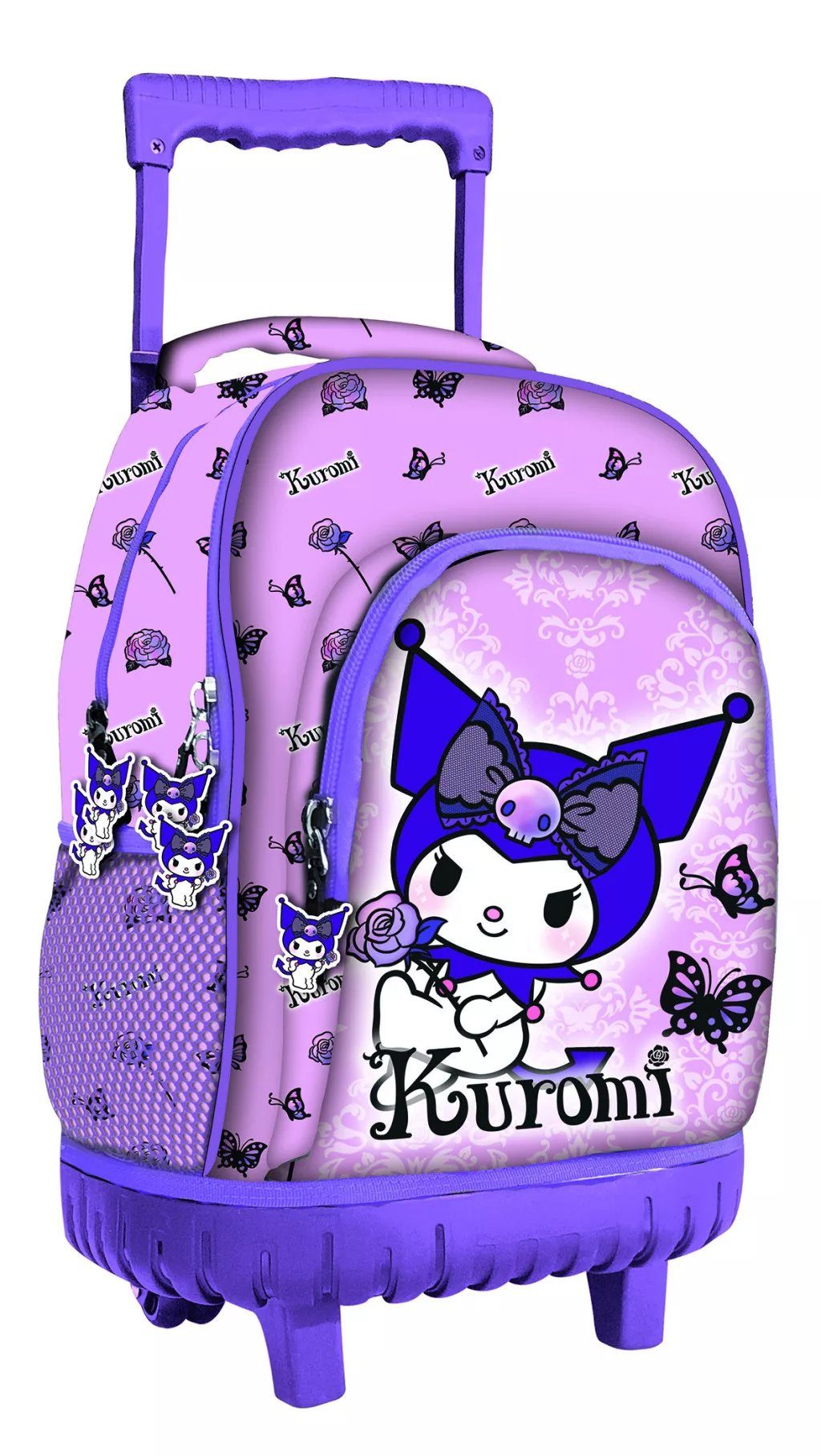 Hello Kitty Kinderrucksack Kuromi Trolley-Schulrucksack in strahlendem Lila 44 cm (1-tlg)