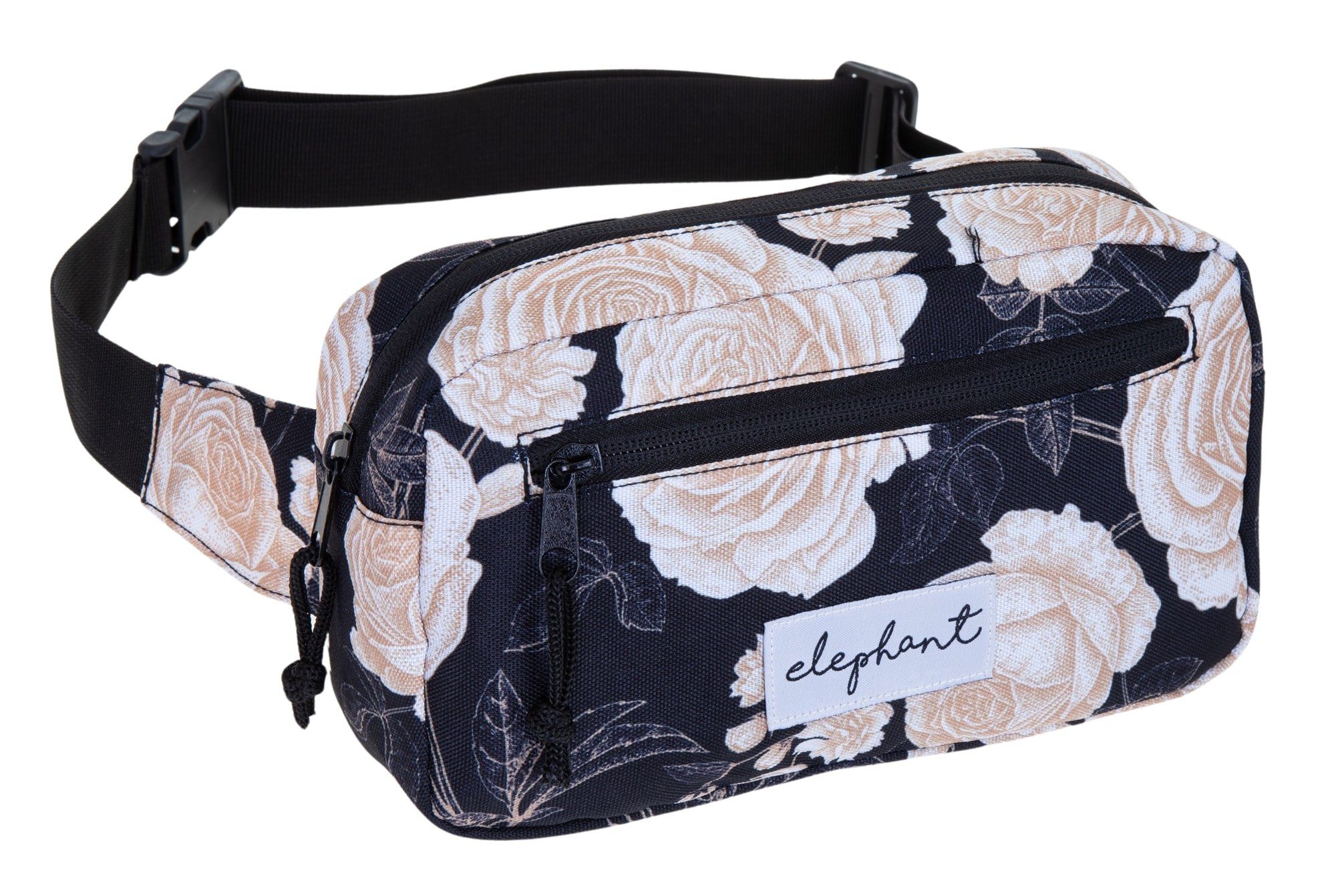 ELEPHANT Bauchtasche Damen Flower Hüfttasche Crossbag Elephant Travel Gürteltasche, Outdoor Tasche Gassi Wandern Bag Waist Bag Reise