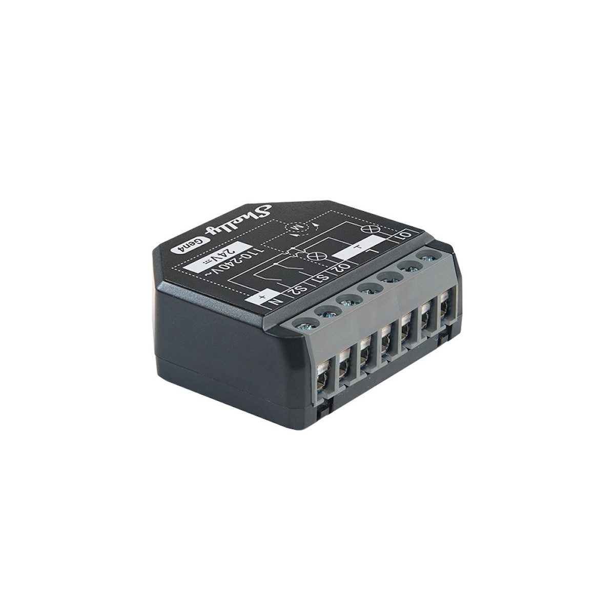 Shelly Solarmodul Shelly 2PM Gen4, 3680 W, (Packung, Umfangreiches Zubehör enthalten), Matter-zertifiziert mit WLAN, Zigbee und Bluetooth in einem Gerät