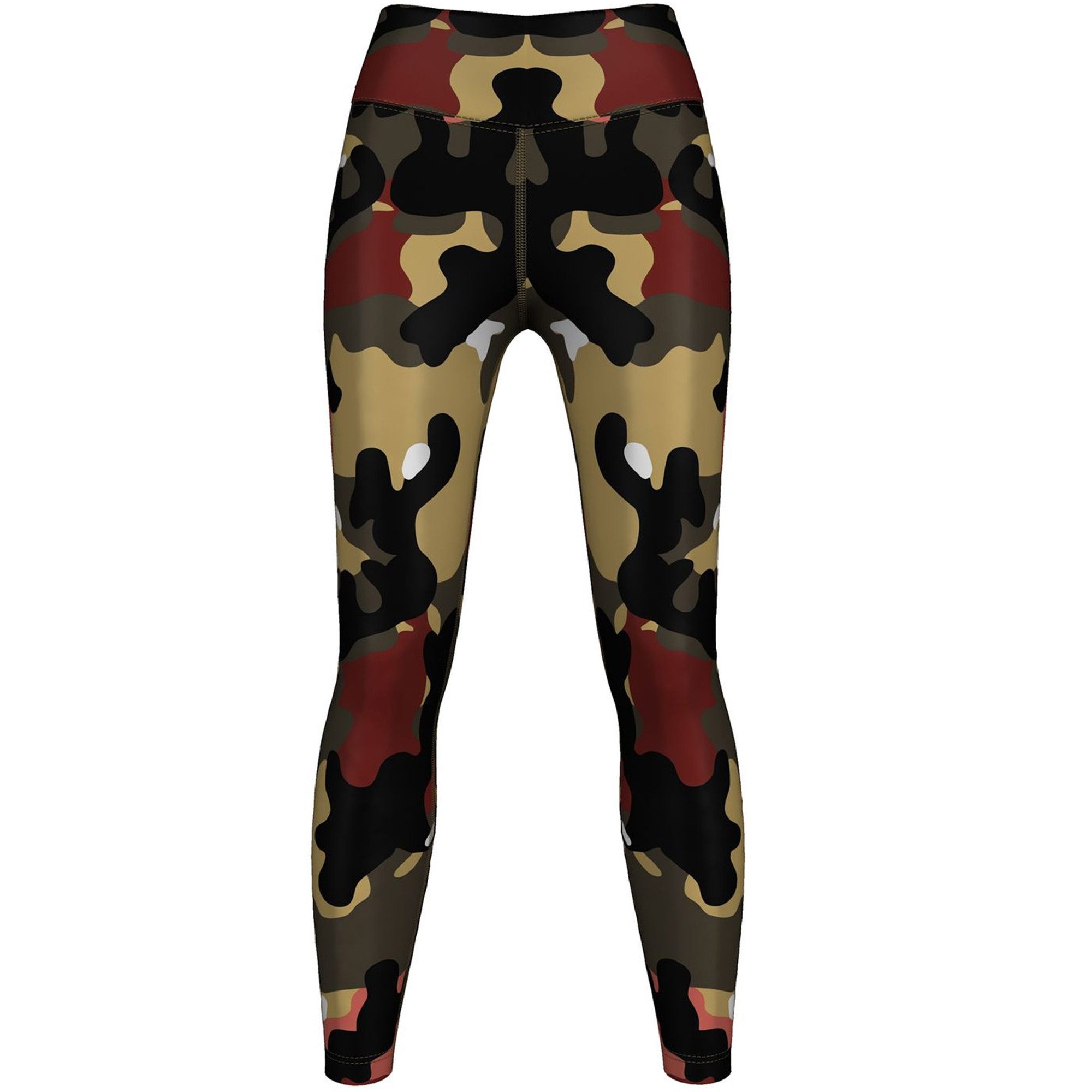 German Wear Leggings GYM-8032 Camo Leggings dehnbar für Sport Yoga Gymnastik Training Tanz freizeit