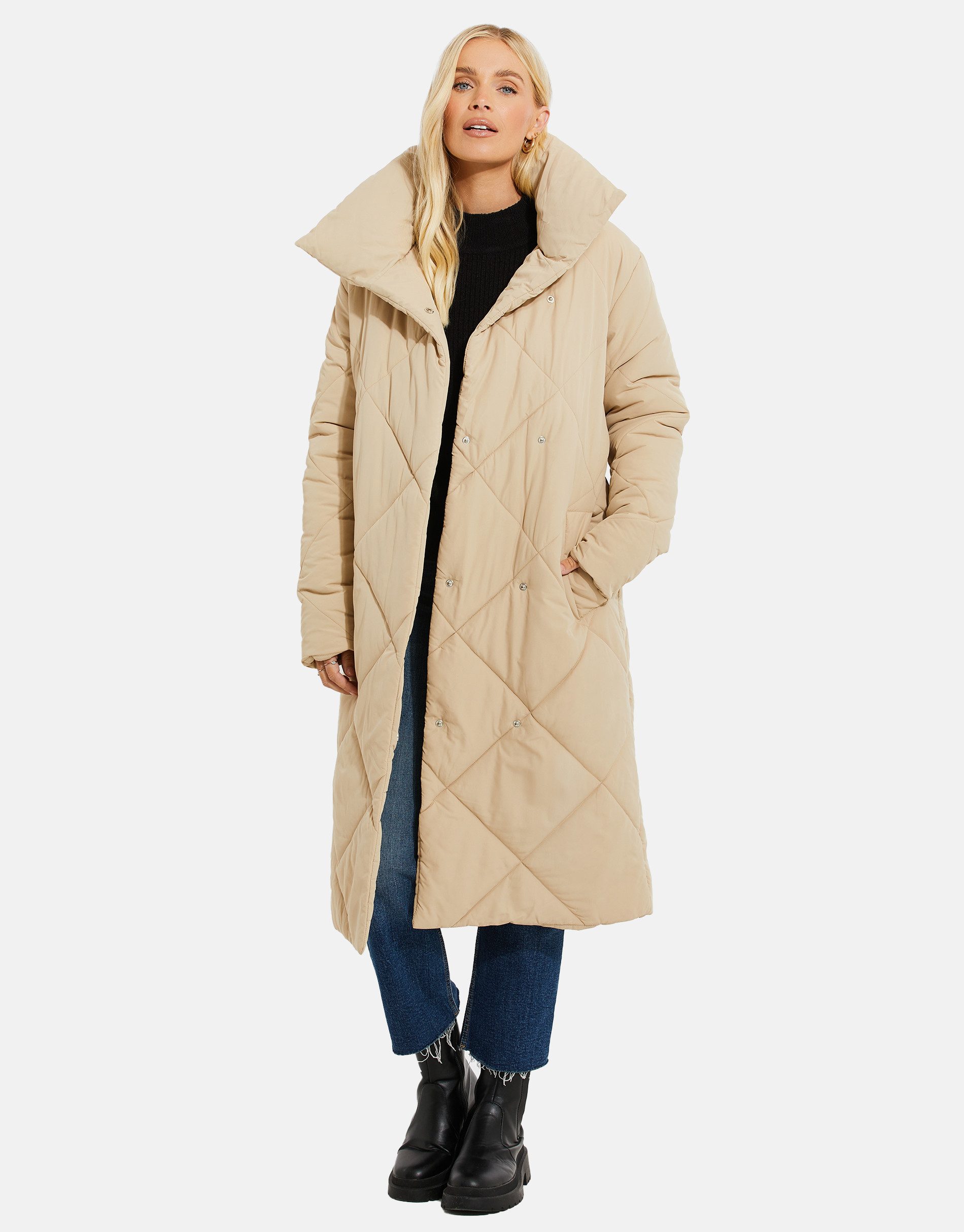 Threadbare Steppmantel (1-tlg) mit hohem Kragen günstig online kaufen