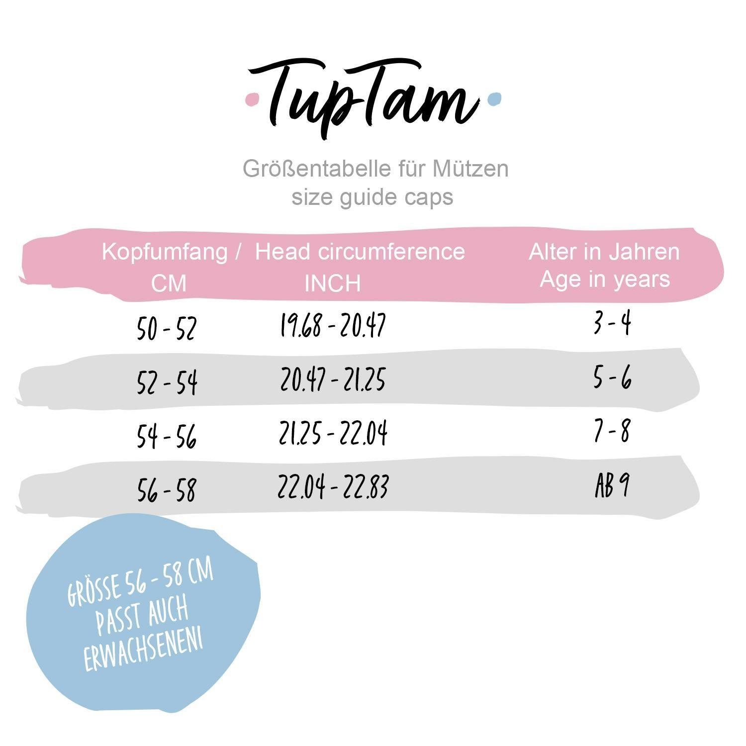 TupTam Mütze & TupTam Set Meliert Mütze (2-tlg) Übergangszeit Kinder Dunkelblau Beanie Schal Schlauchschal