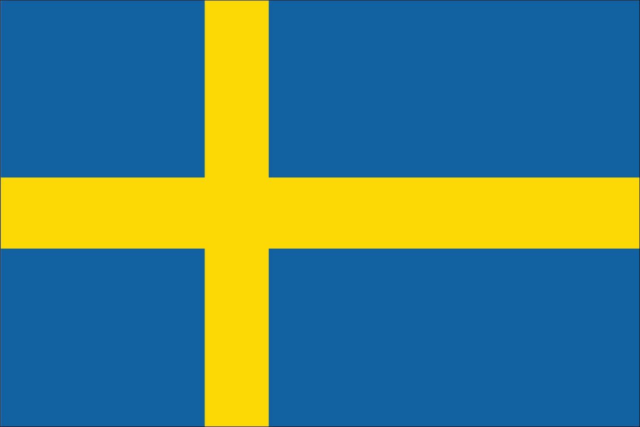 Querformat Flagge Flagge Schweden flaggenmeer 110 g/m²