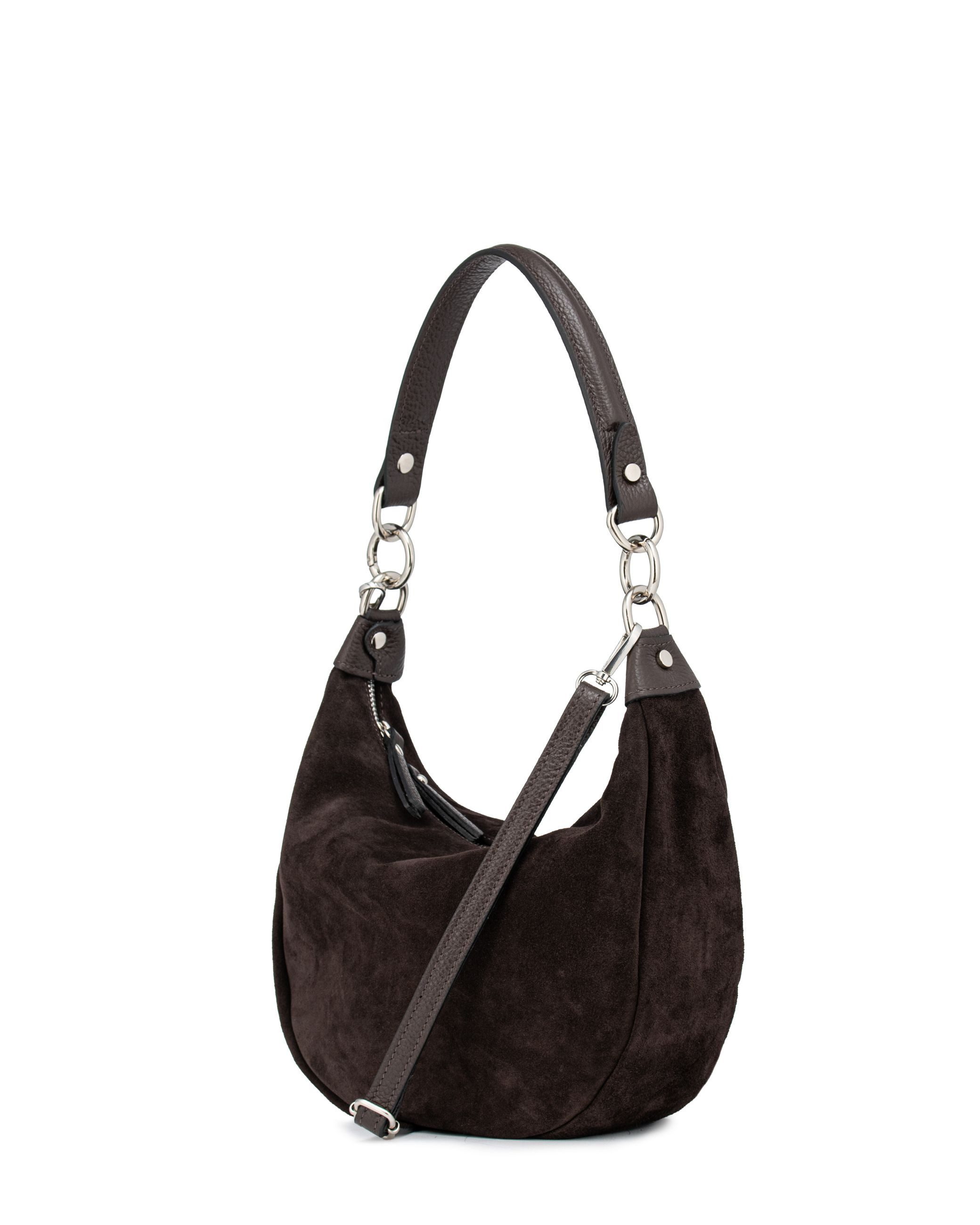 Caspar Schultertasche Leder Hobo Bag edle günstig online kaufen