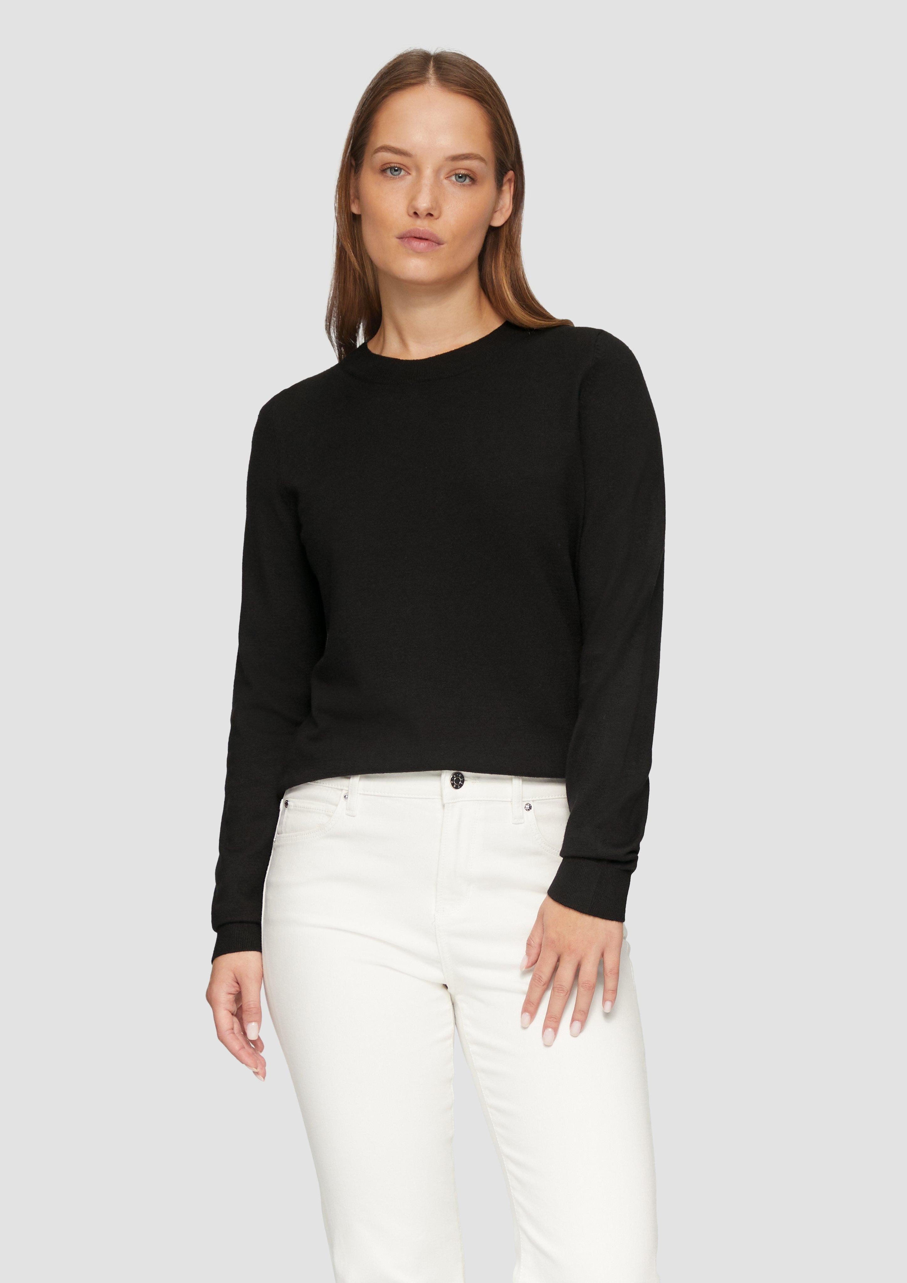 s.Oliver Strickpullover Strickpullover aus Viskosemix günstig online kaufen