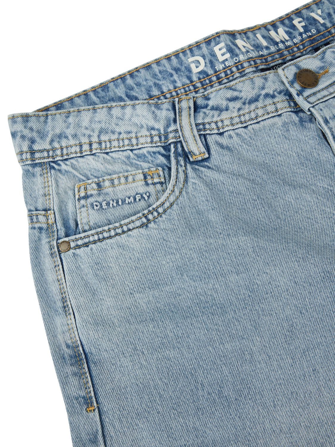 DENIMFY Relax-fit-Jeans Herren Jeanshose DFMailo Loose Fit Denimhose aus 100% Baumwolle