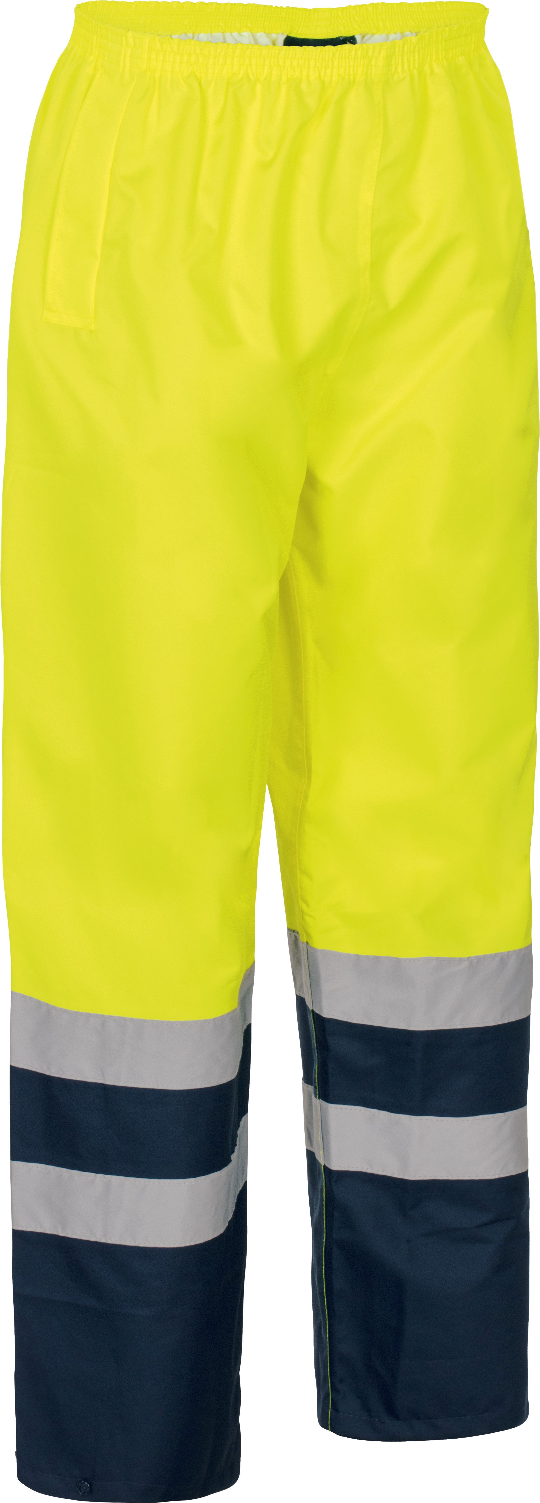 vizwell Regenhose Warnschutz Hose in warnorange warngelb mit elastischen Ta günstig online kaufen