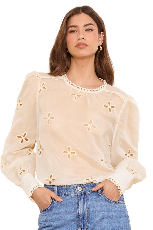 LIPSY Langarmbluse Lipsy Florale Bluse mit Ausschnitten, Regular (1-tlg)