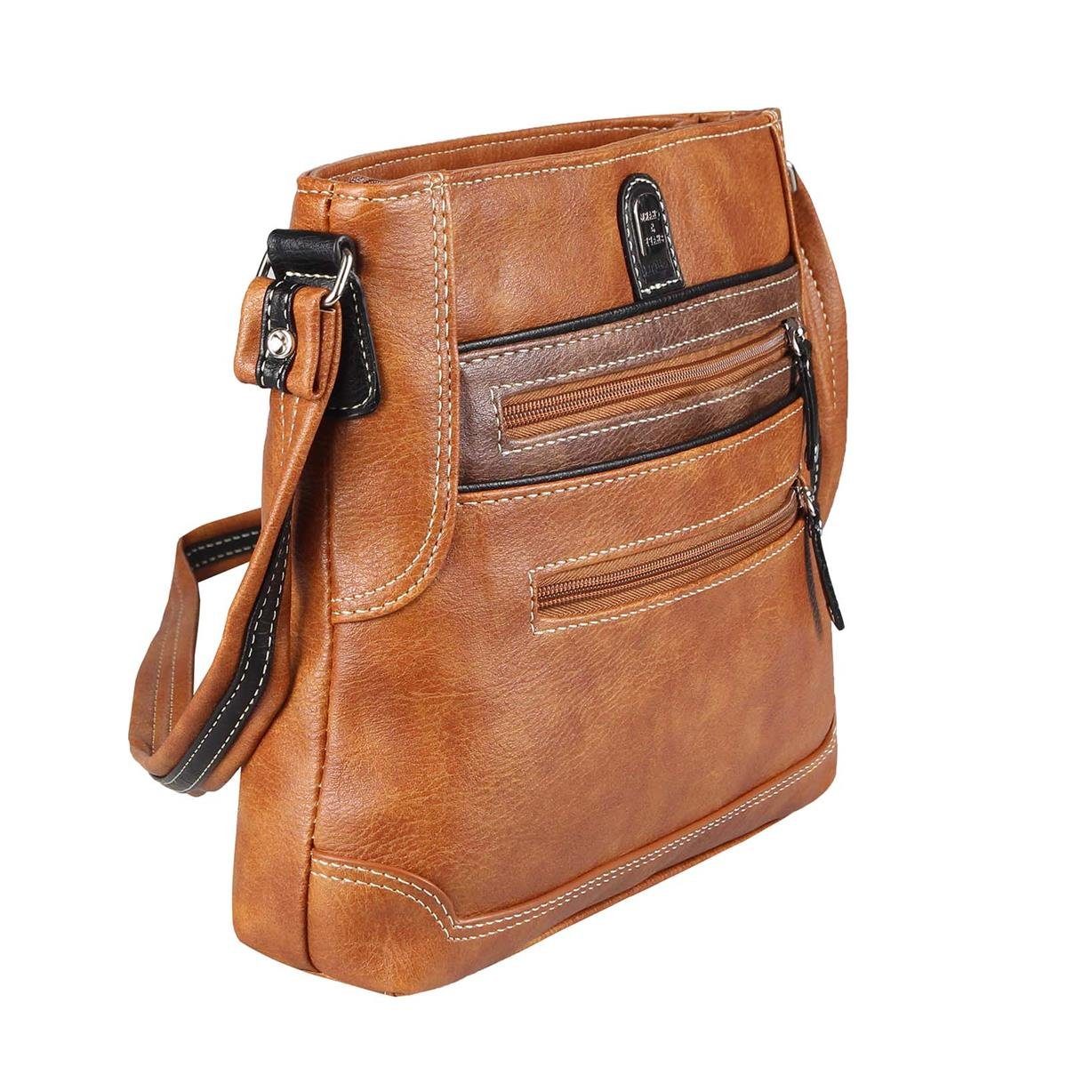 ITALYSHOP24 Schultertasche Damen Tasche Umhängetasche CrossBody günstig online kaufen