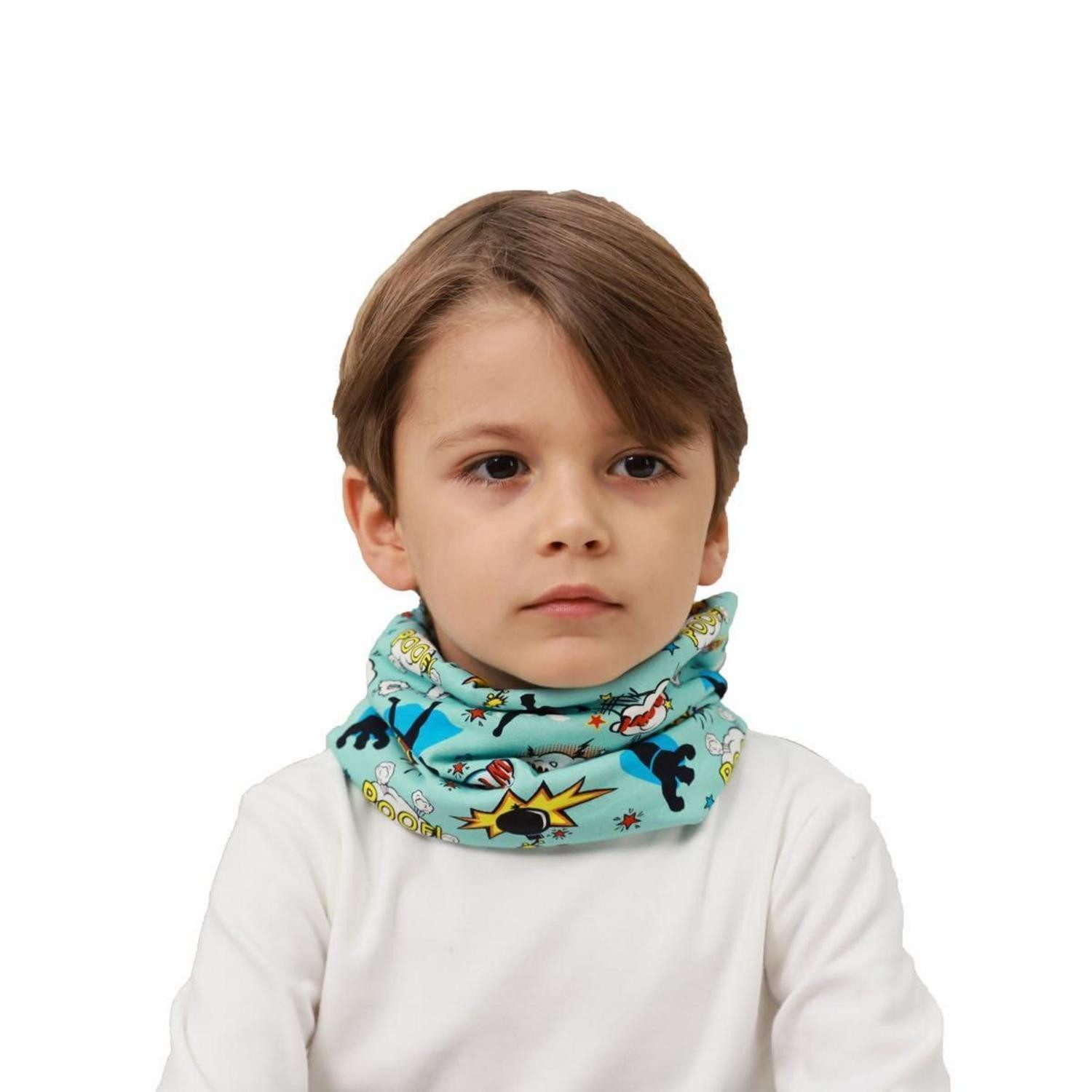 LuxusKollektion Loop Schal Kinder Schlauchschal Baumwolle Winter Frühling Herbst, (1-St)