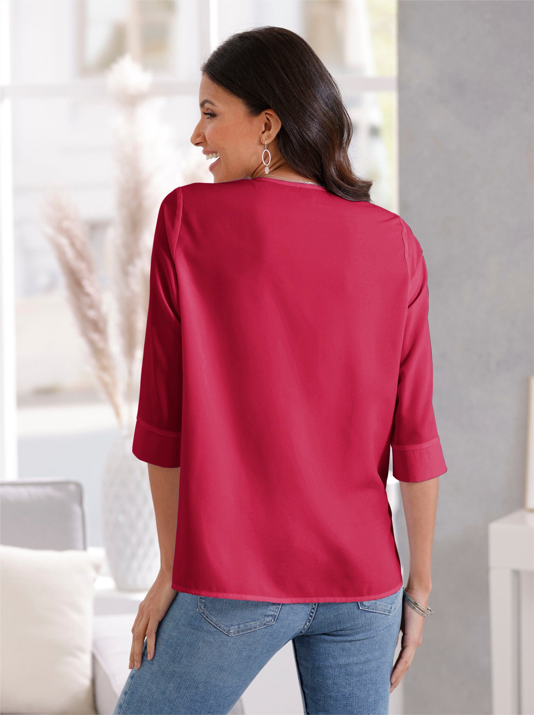 Sieh an! Klassische Bluse Schlupfbluse günstig online kaufen