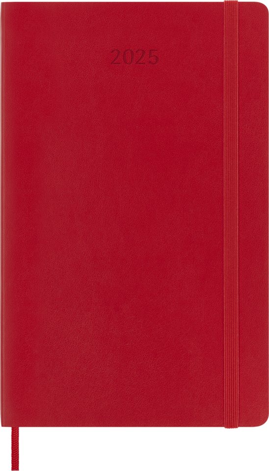 Thumbnail - MOLESKINE Buchkalender, 12 Monate Wochen-Notizkalender 2025 - Weicher Einband - Rot - L/A5
