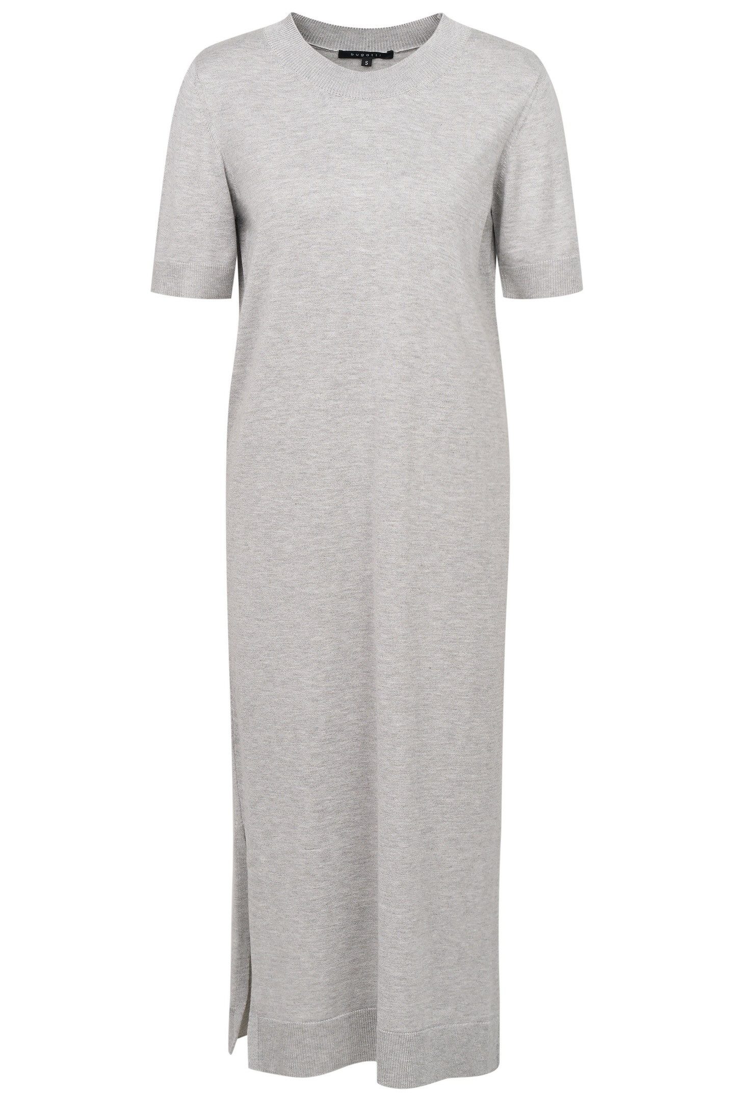 bugatti Strickkleid mit kurzen Ärmeln & Seitenschlitzen