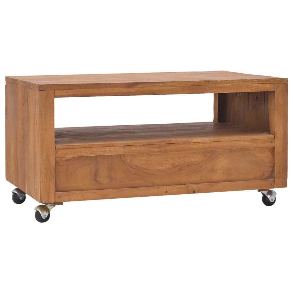 vidaXL TV-Schrank TV-Schrank mit Rollen 80x50x42 cm Massivholz (1-St)