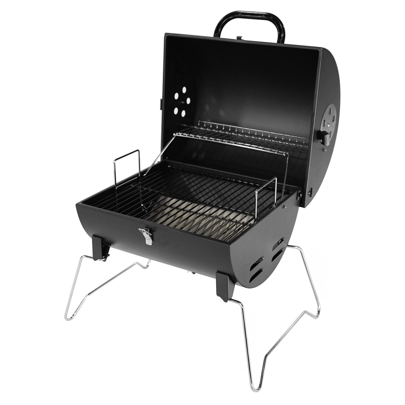 TAINO Holzkohlegrill CHAROX, kompakt, tragbar, Campinggrill, Tragegriff, Transportsicherung