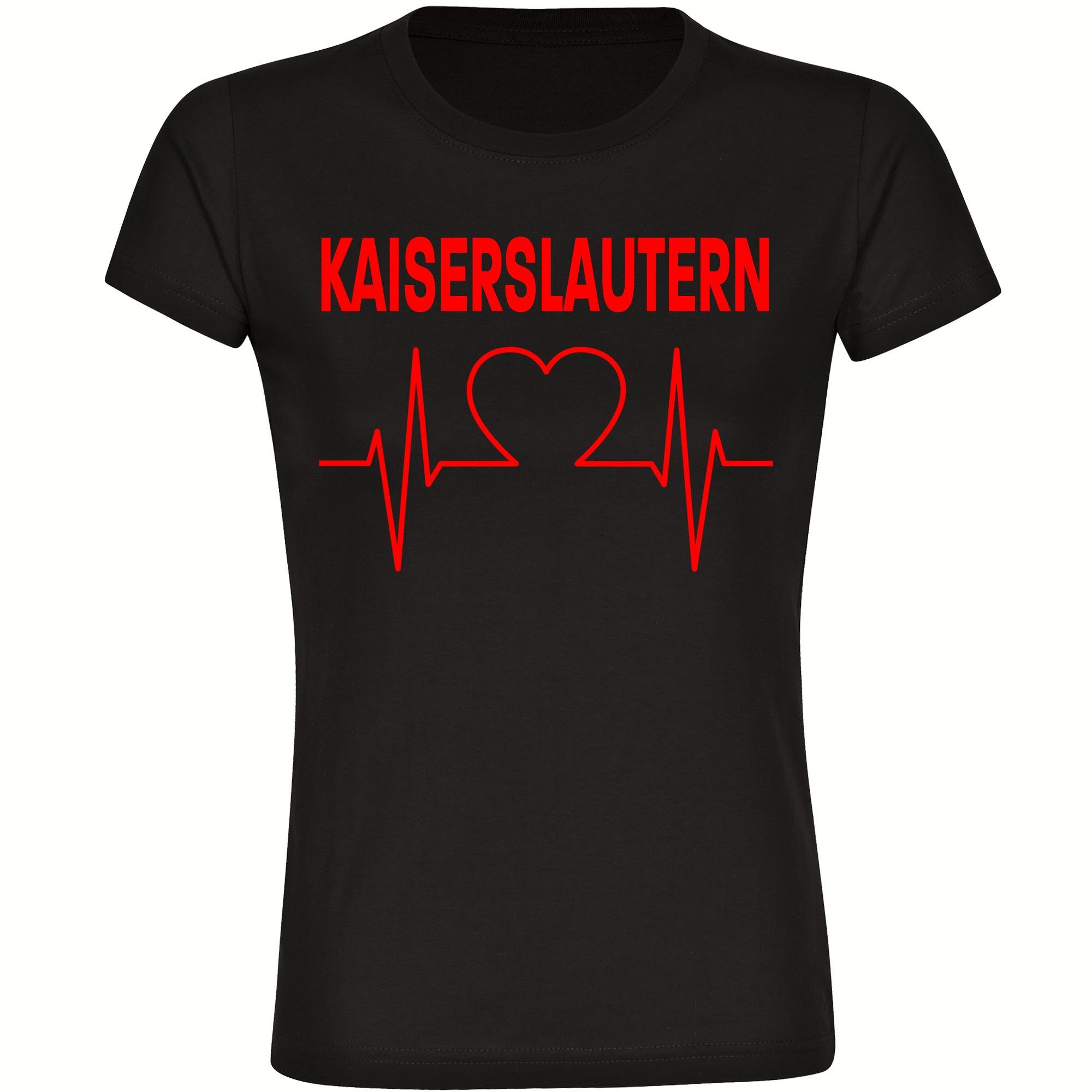 multifanshop T-Shirt Damen Kaiserslautern - Herzschlag günstig online kaufen