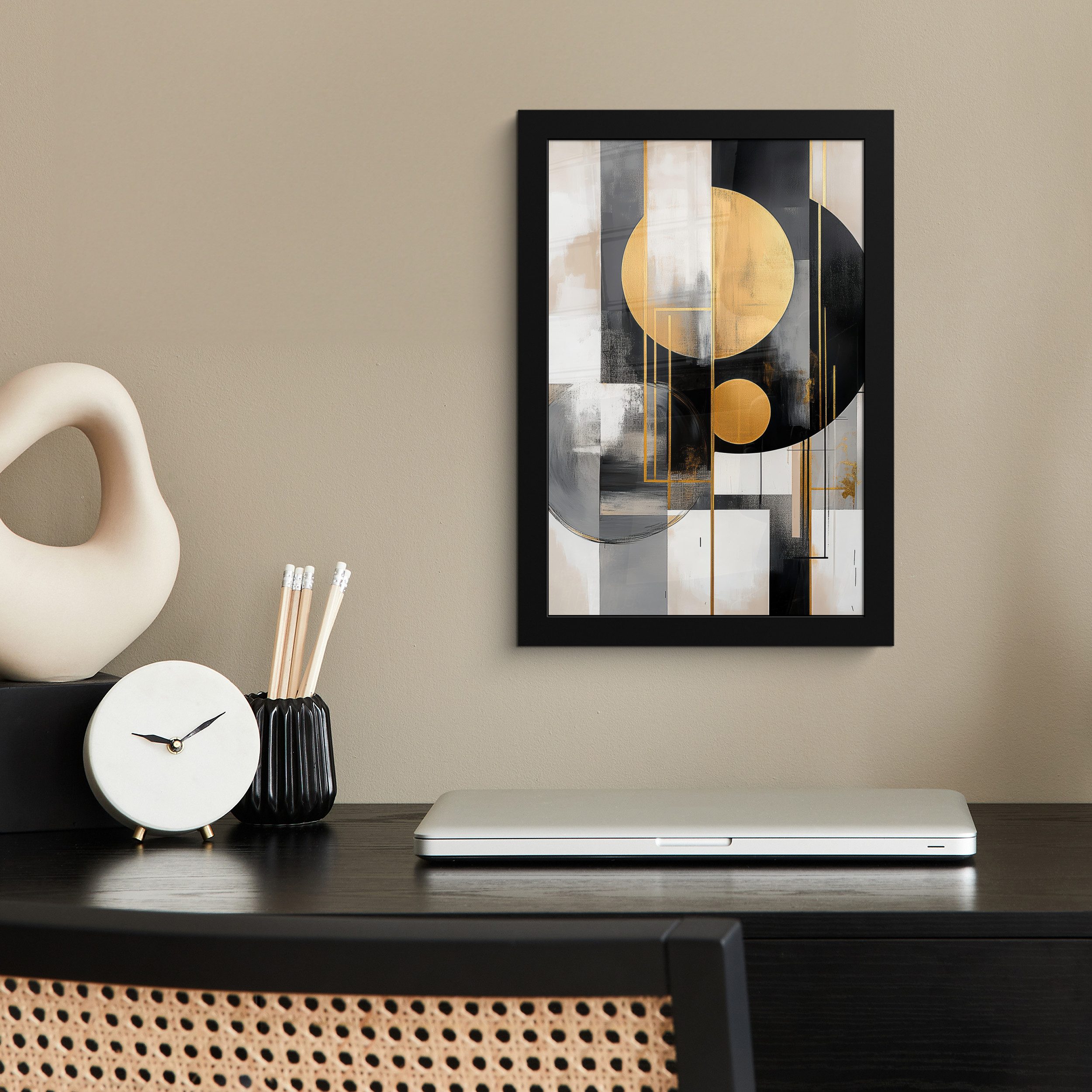 MuchoWow Poster Abstrakt - Gold - günstig online kaufen
