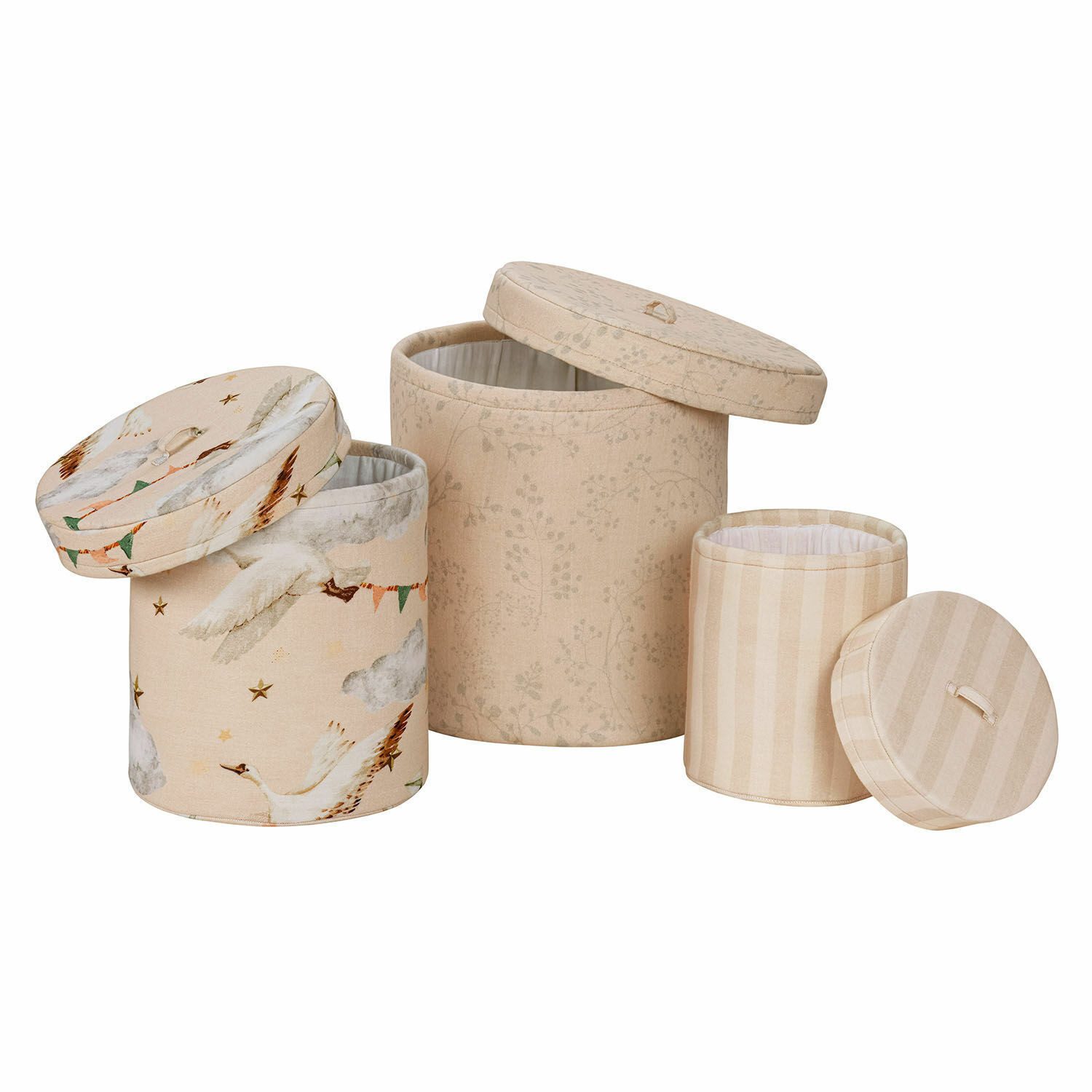 Mirabeau Dekokorb Box 3er Set Bellise creme/rosa (3er Set, 3er Set)