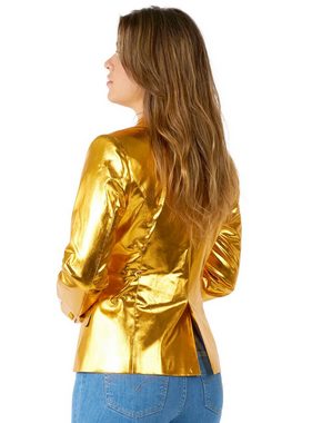 Opposuits Kostüm Groovy Gold Blazer für Damen, Going for Gold: Bling-Bling zum Anziehen