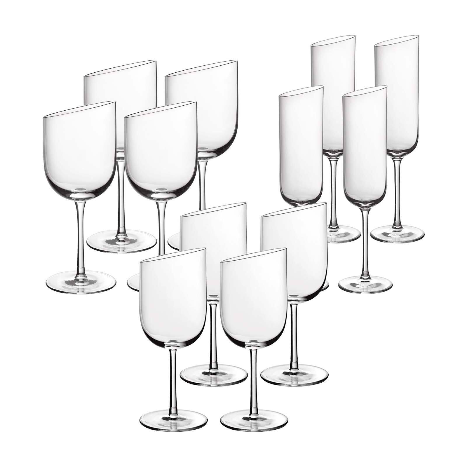 Sektgläser Wein- Villeroy Set, und 12er NewMoon Boch Glas & Glas