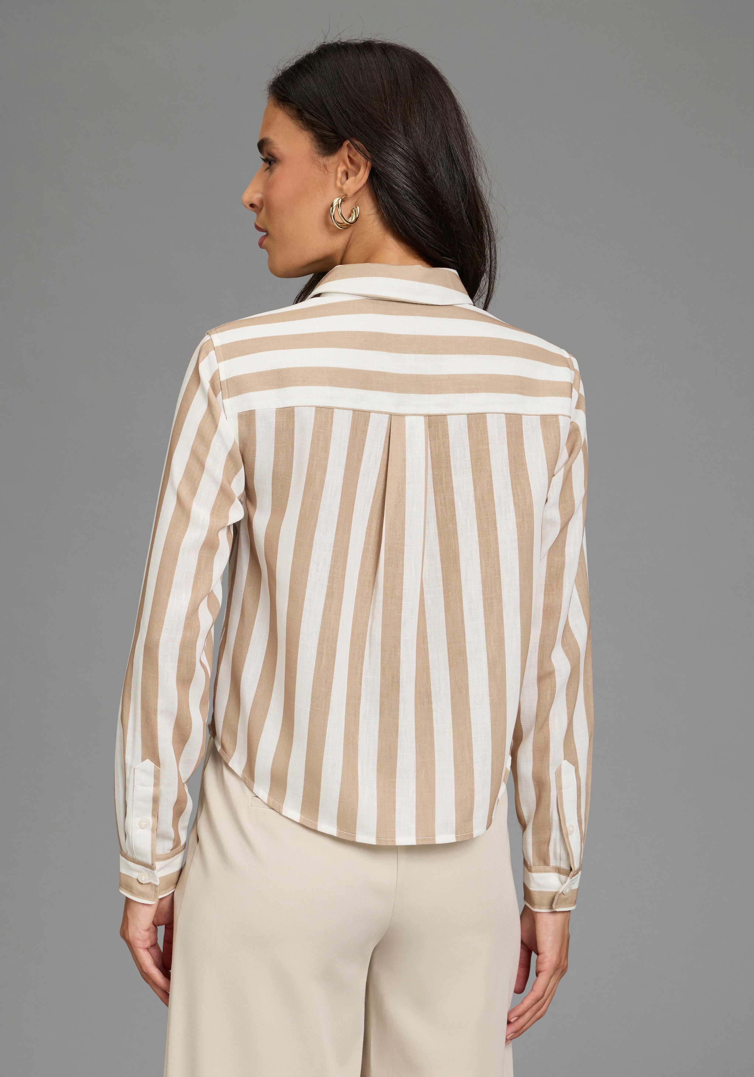 Laura Scott Hemdbluse feminin für verschiedene Anlässe, aus Webmaterial, aus Polyester