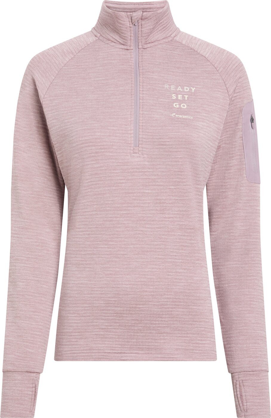 Energetics Laufshirt Da.-Langarmshirt Wilona W MELANGE/LILAC DARK/Y