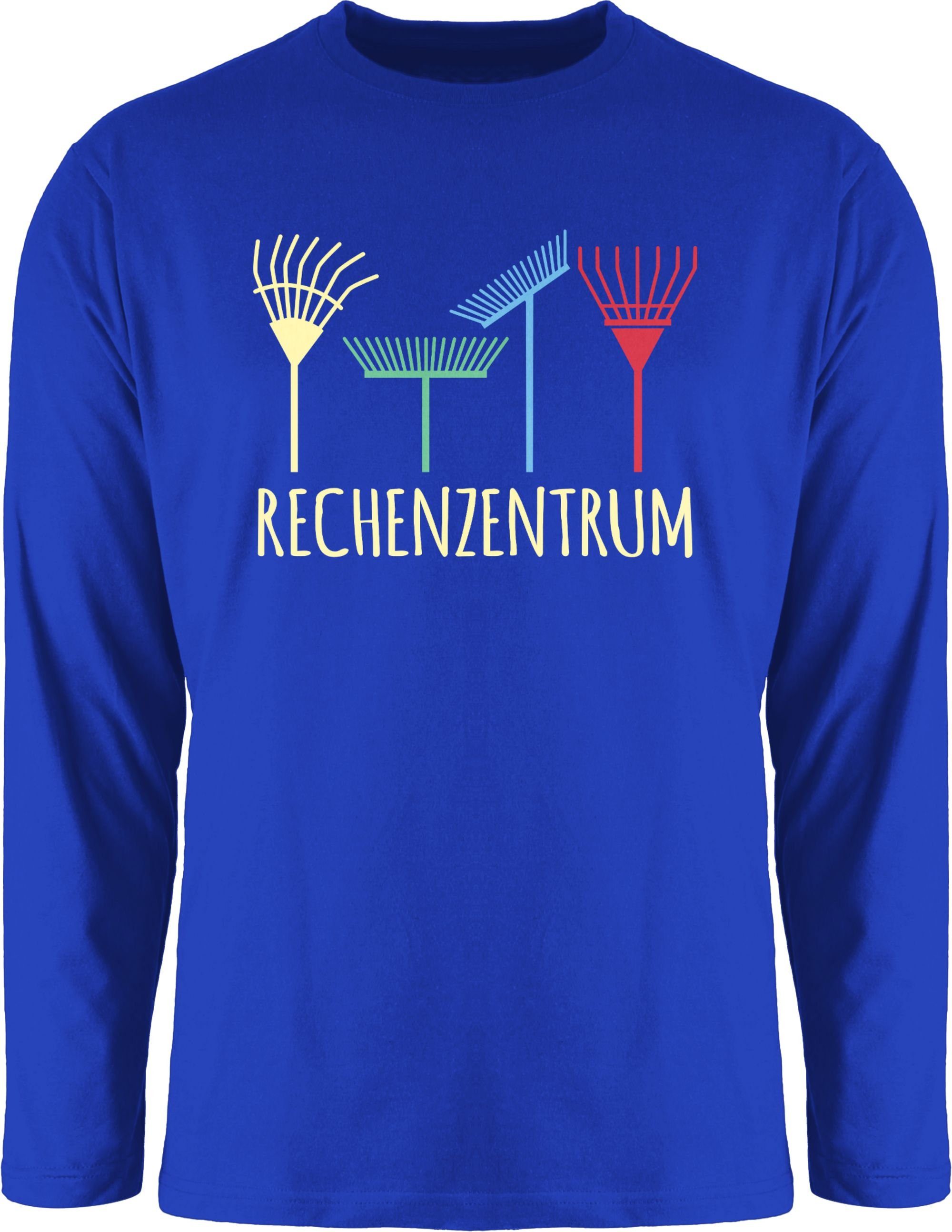 Shirtracer Rundhalsshirt Outfit Royalblau Geschenkidee 3 Rechenzentrum - Hobby Gartenarbeit Geschenk Gärtner