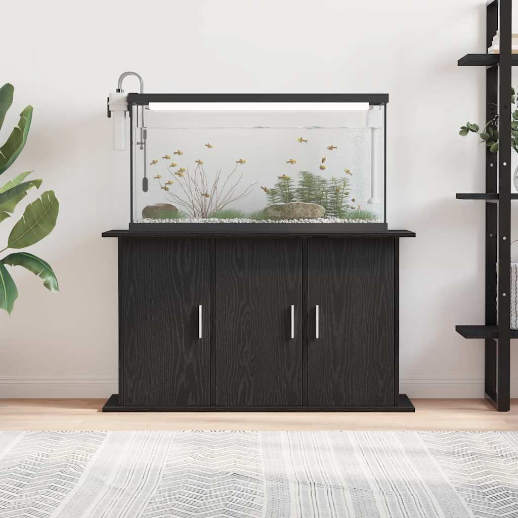 vidaXL Aquariumunterschrank Aquariumständer Schwarze Eiche 101 x 41 x 58 cm Holzwerkstoff