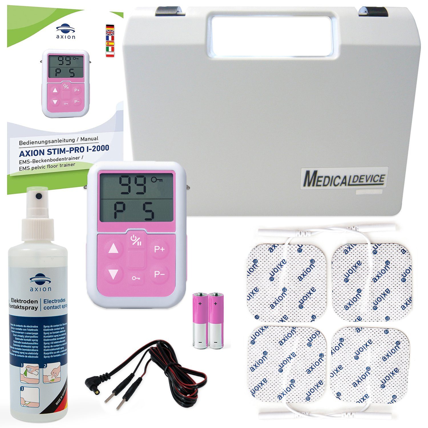 Axion für Klasse Inkontinenz 2a Geburtsrückbildung, I-2000 der Beckenboden-Elektrostimulationsgerät Gerät Medizinprodukt oder EMS