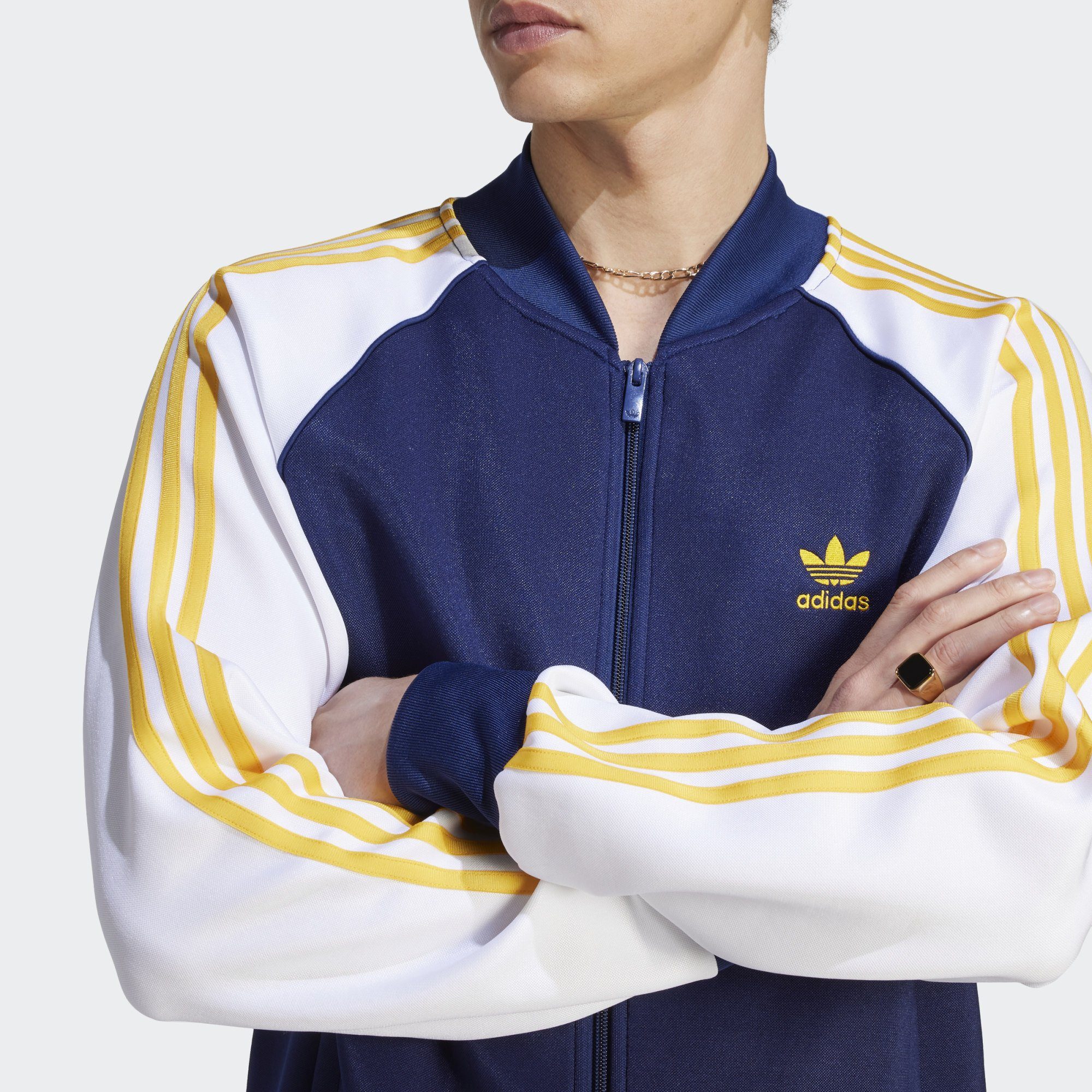 Originals S21 Crew / White JACKE Dark Trainingsjacke Blue ORIGINALS CLASSICS+ Yellow adidas / ADICOLOR SST