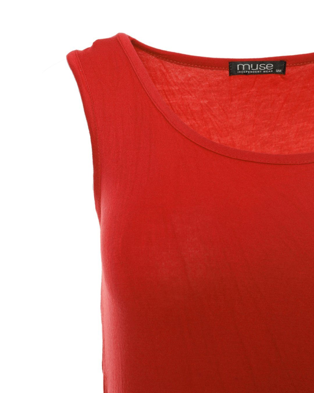 Spitzentop mit Spitzensaum rot Muse 0518 Trägertop