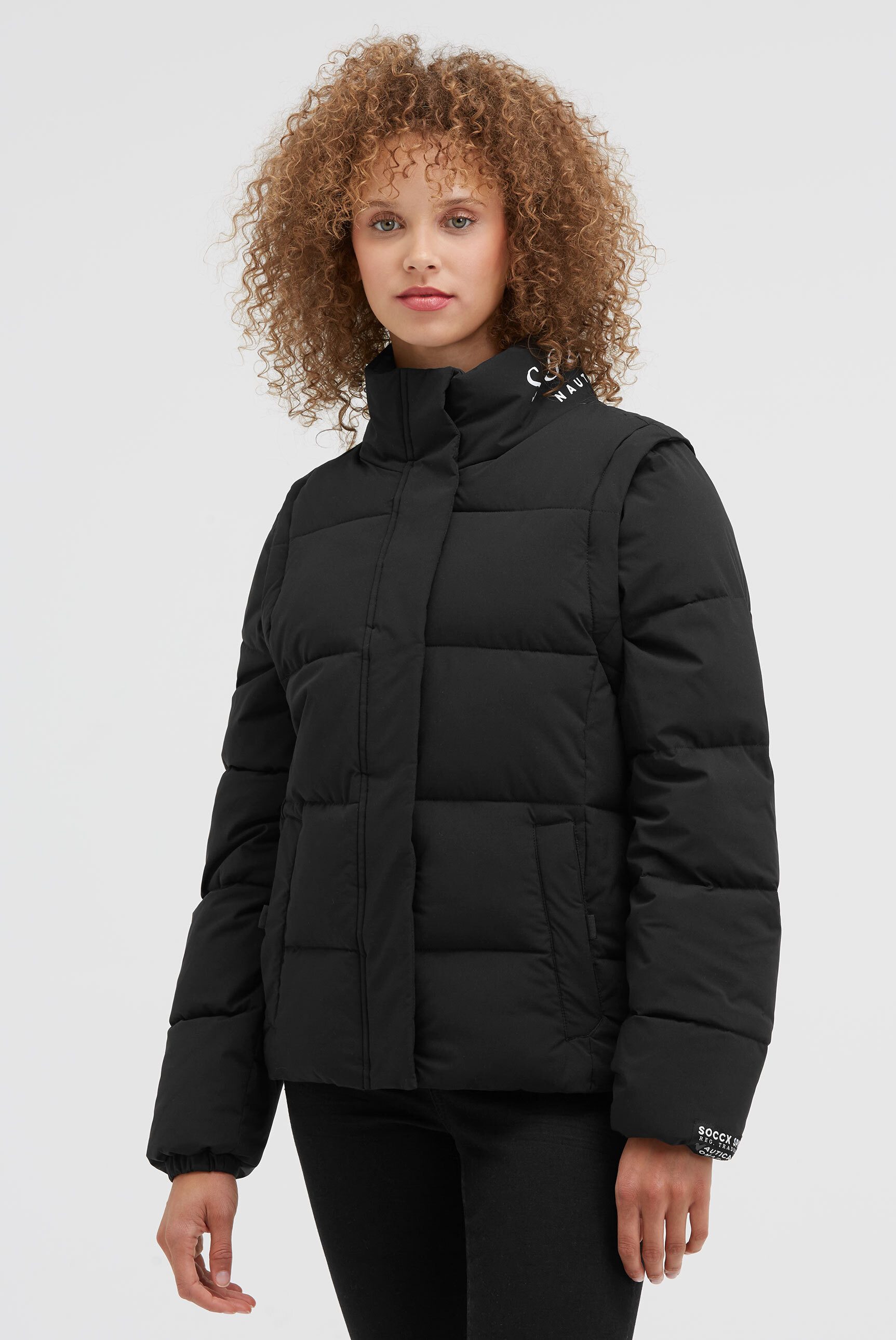 SOCCX Winterjacke mit abnehmbaren Ärmeln